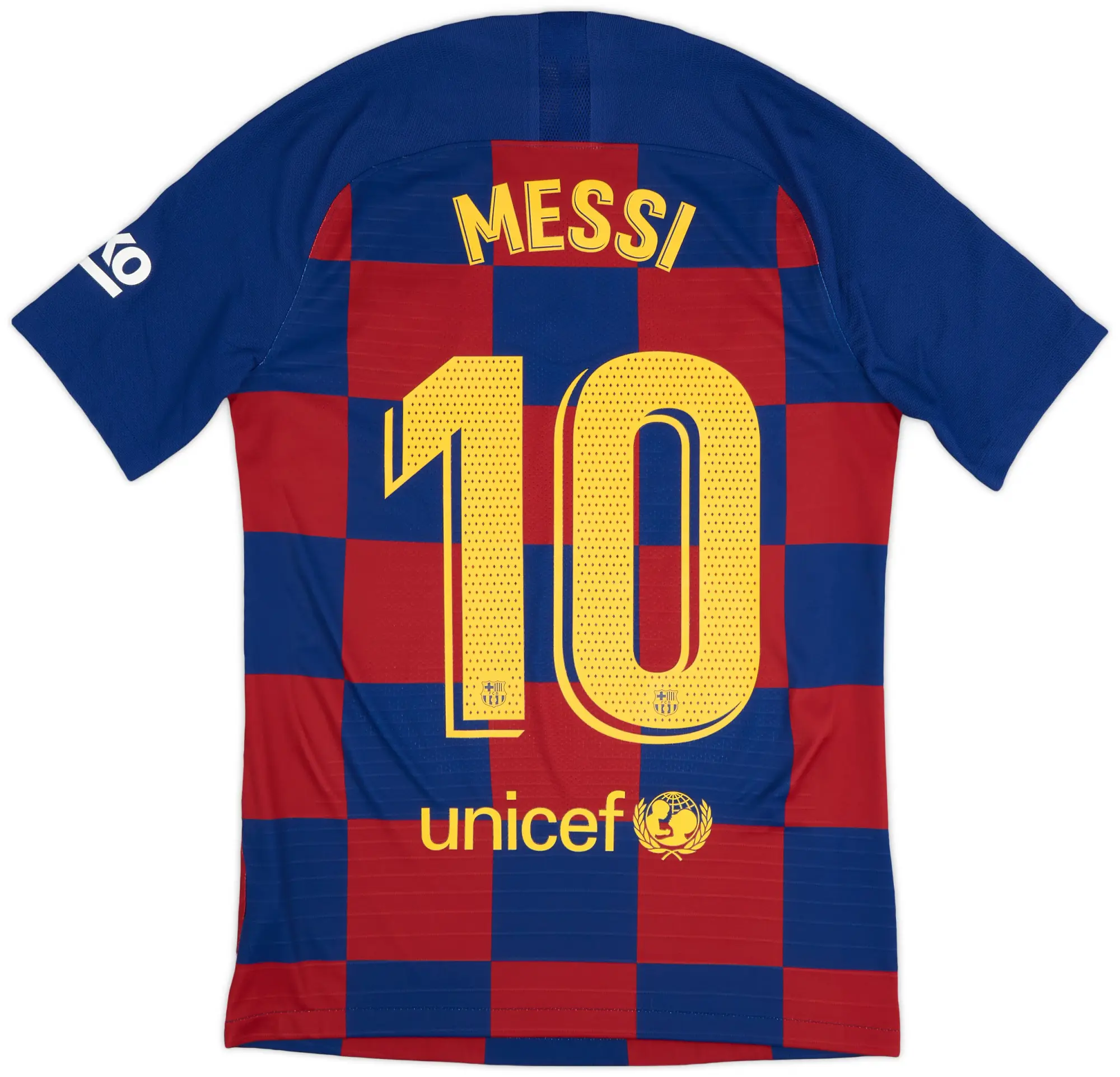 Nike 2019-20 Barcelona Authentic Vaporknit Home Shirt Messi #10 - 10/10 - (S)