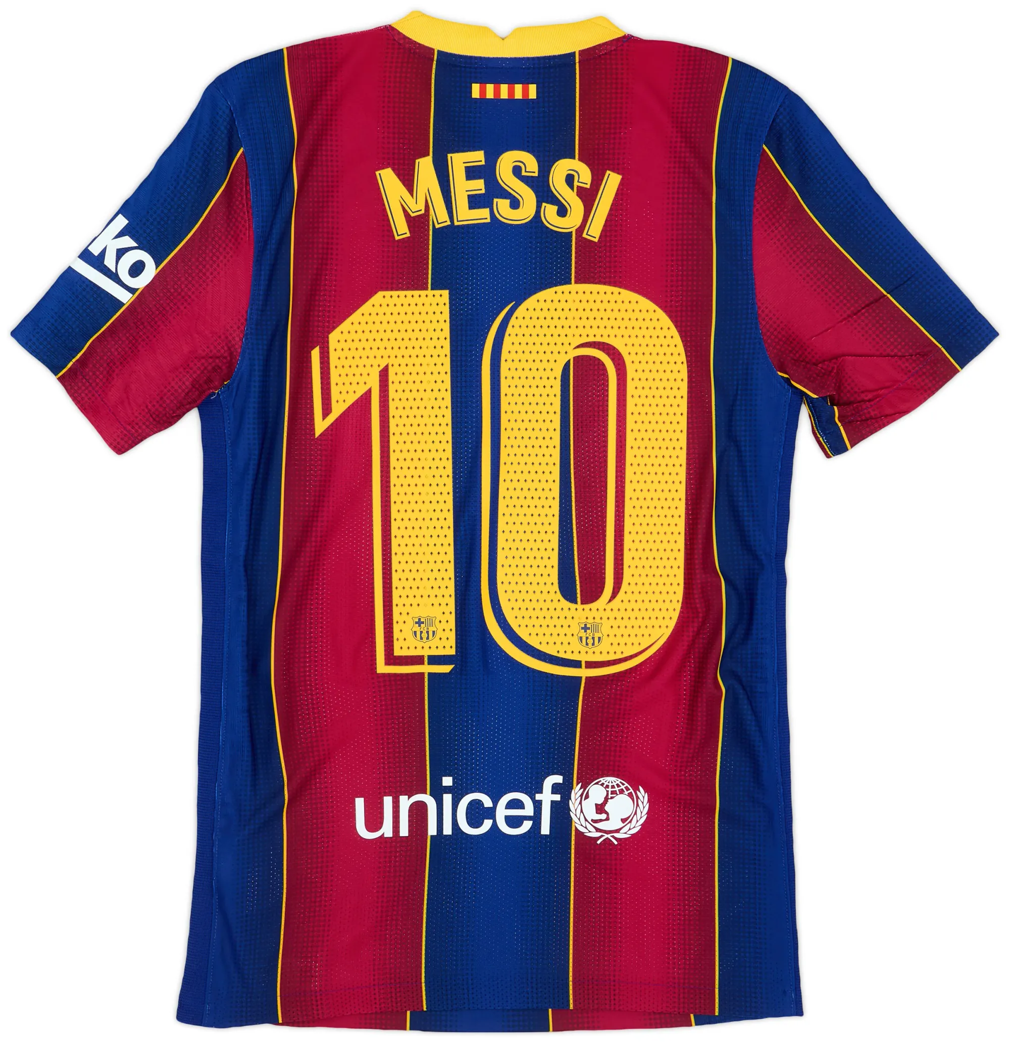 Nike 2020-21 Barcelona Authentic Home Shirt Messi #10 (XS