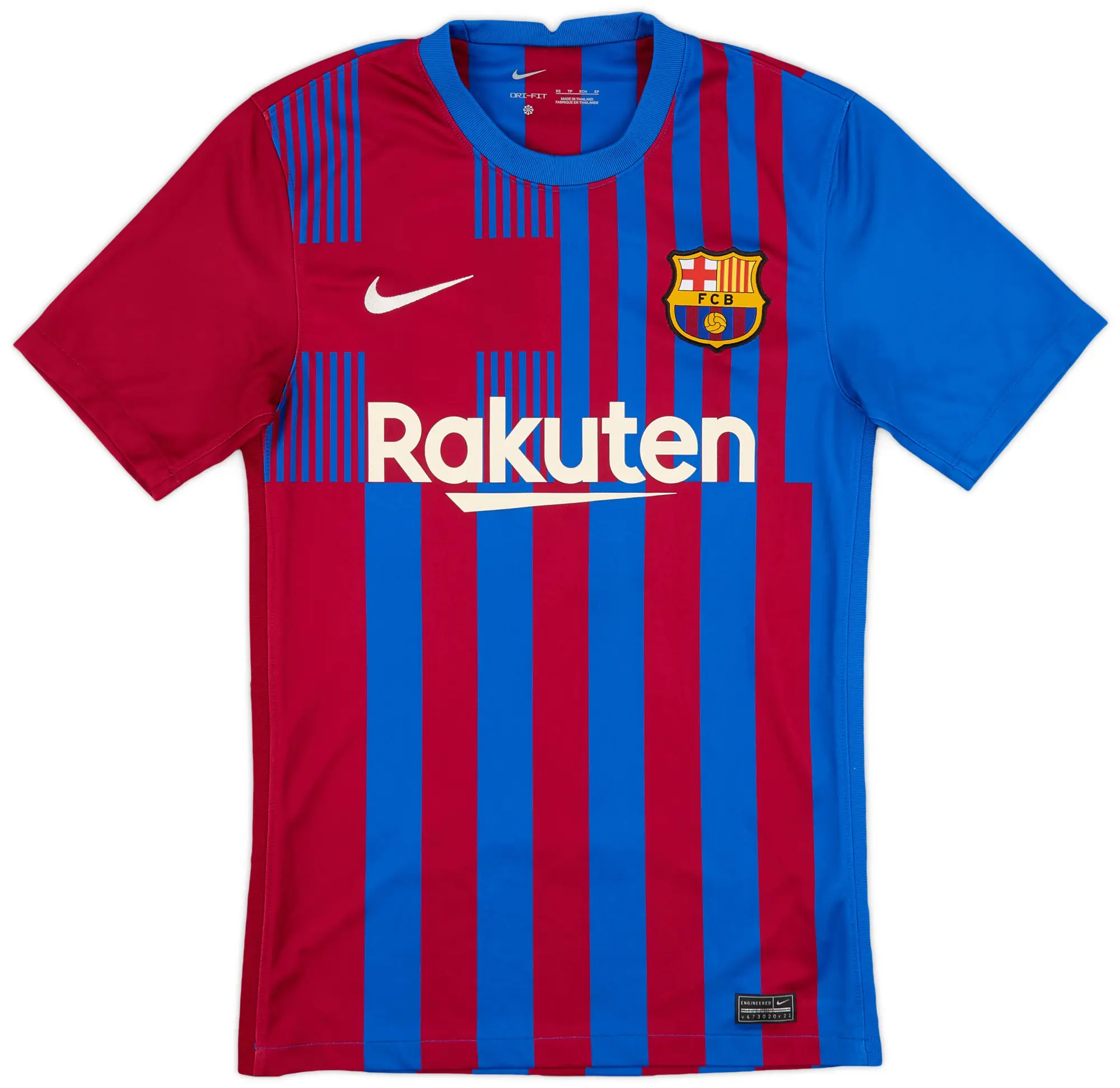 Nike 2021-22 Barcelona Home Shirt - 8/10 - (XS)