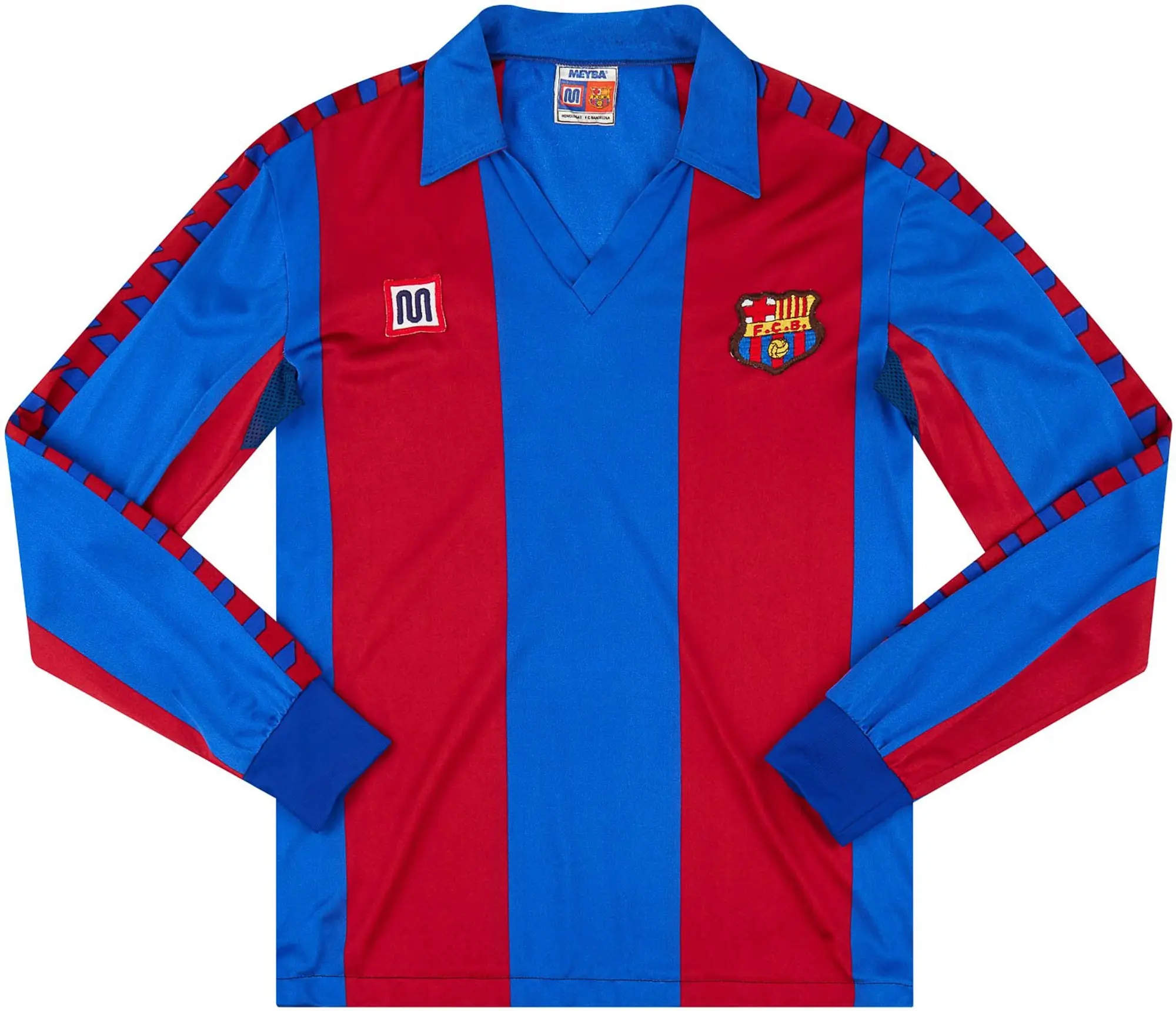 Meyba 1984-89 Barcelona Home L/S Shirt - 9/10 - (S)