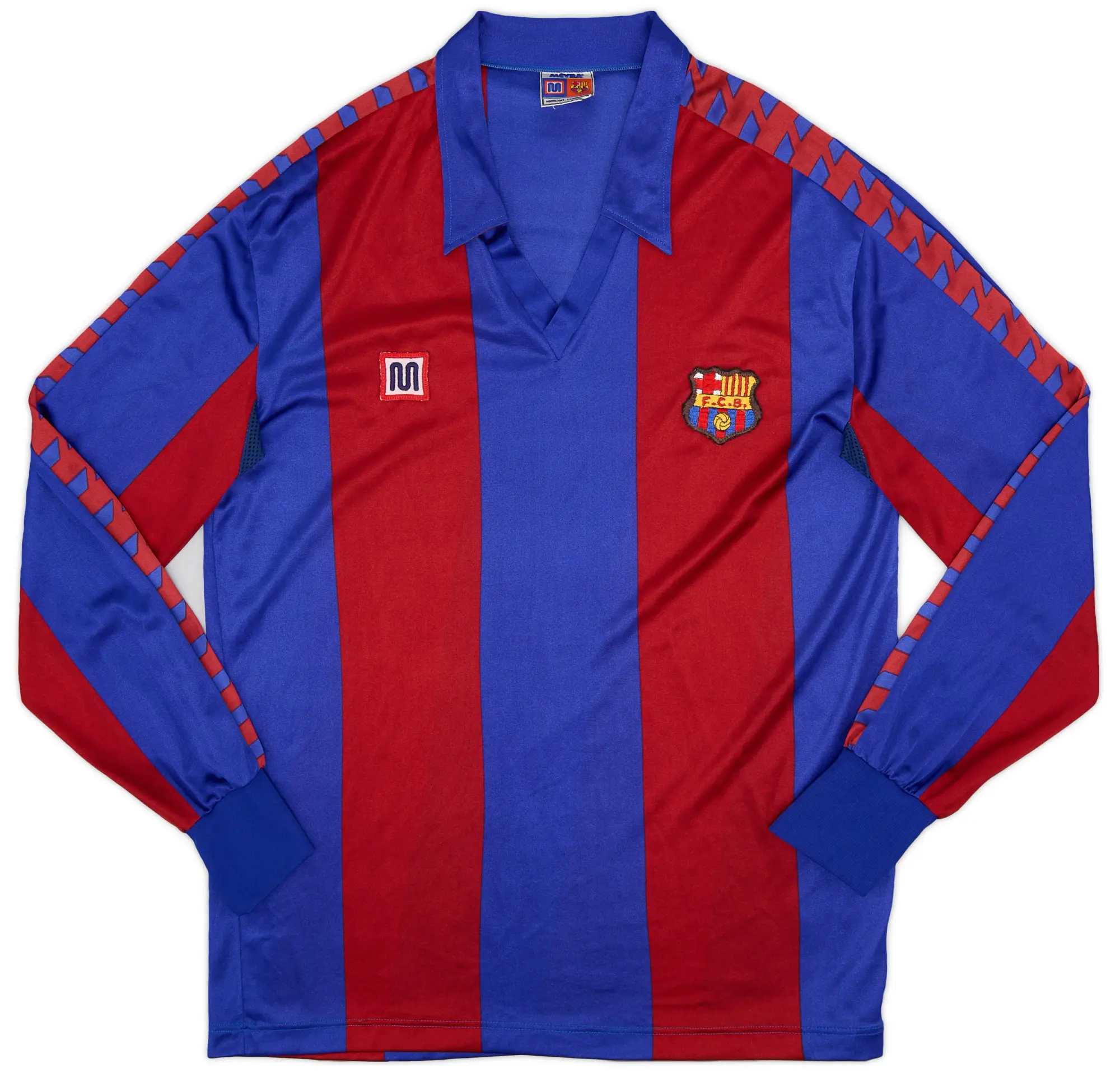 Meyba 1984-89 Barcelona Home L/S Shirt - 10/10 - (XL)