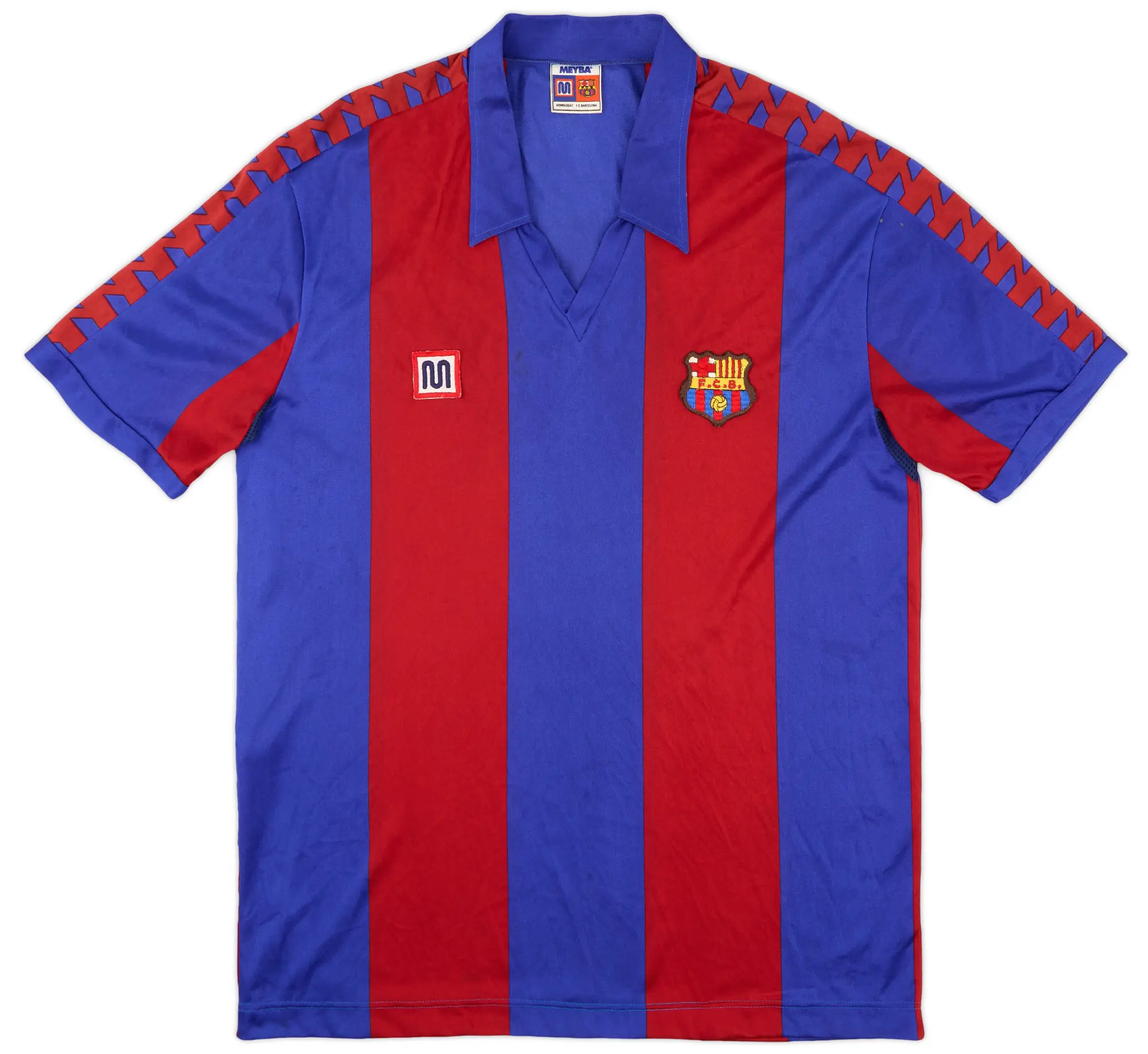 Meyba 1984-89 Barcelona Home Shirt - 8/10 - (XL)