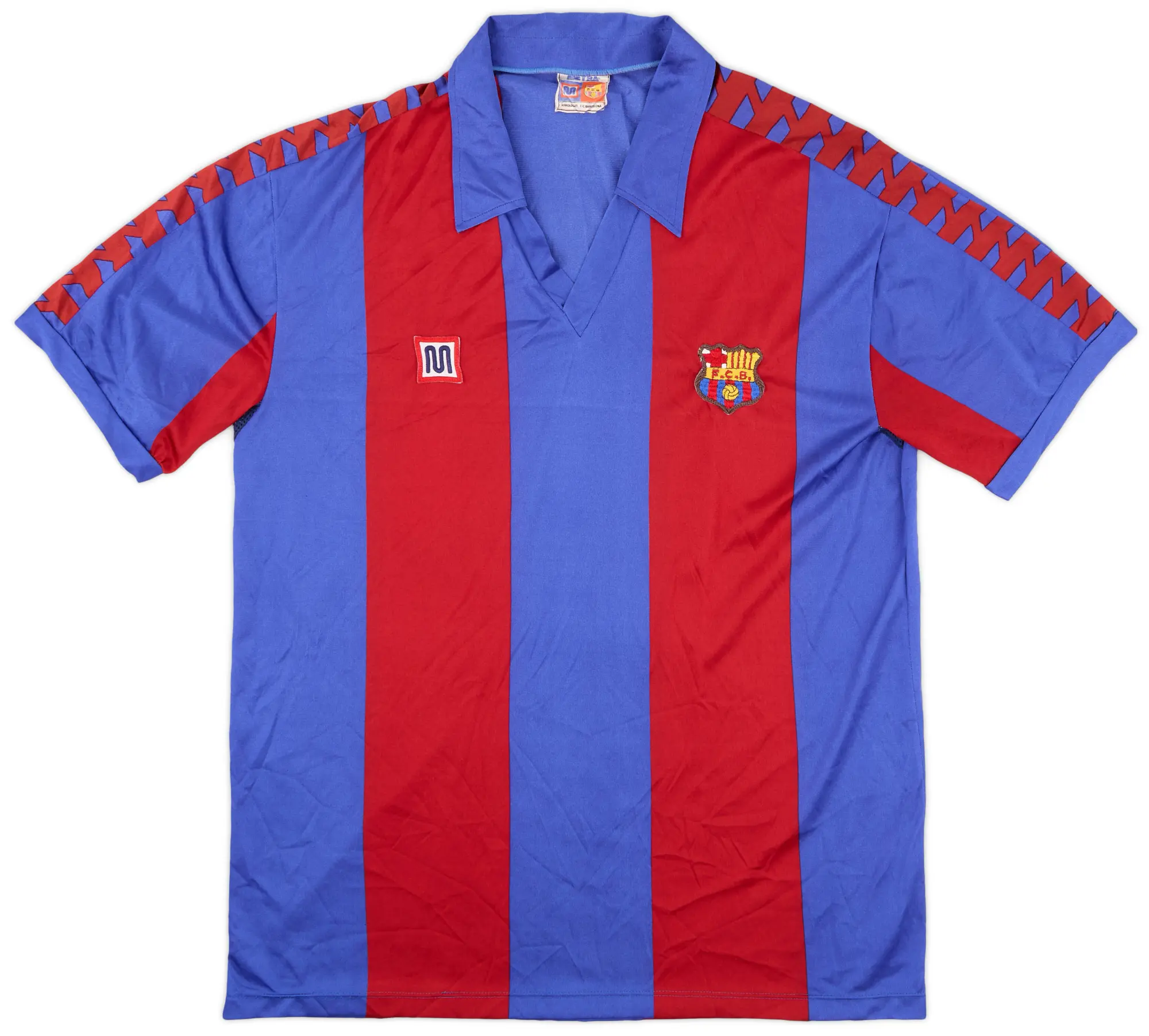 Meyba 1984-89 Barcelona Home Shirt - 8/10 - (XL)