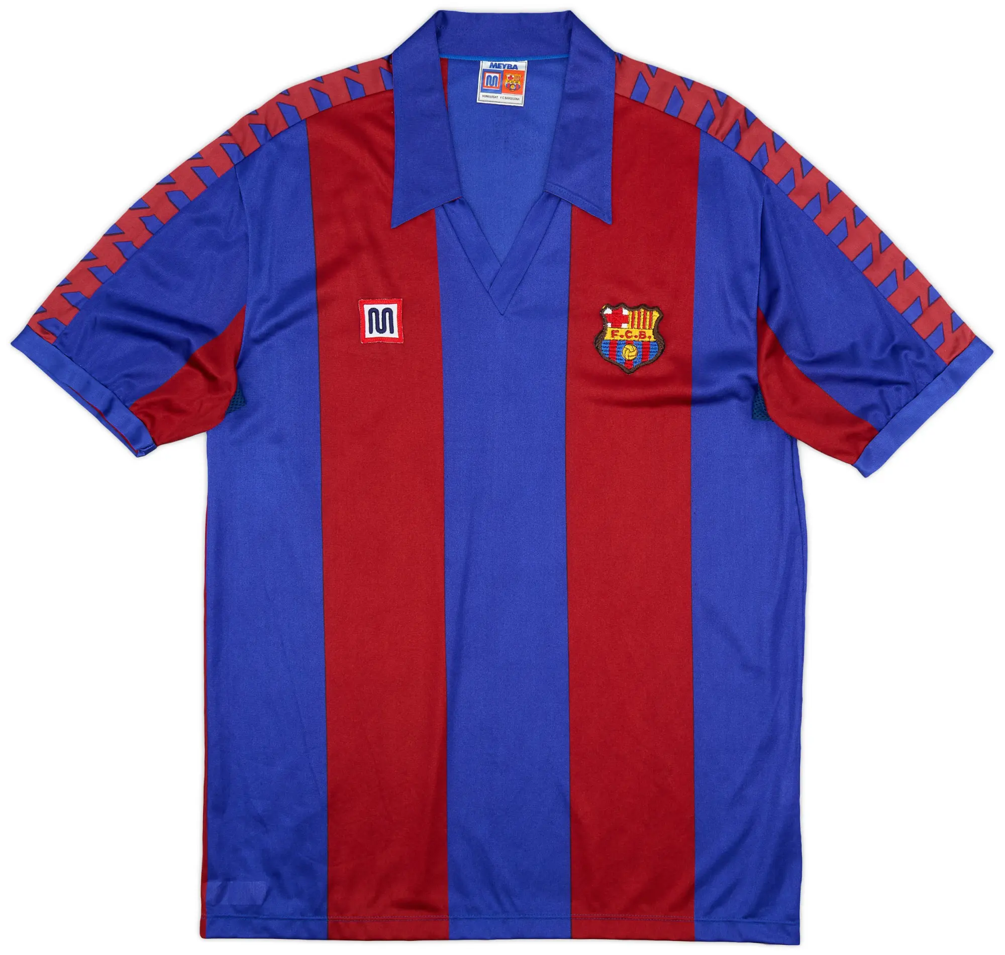 Meyba 1984-89 Barcelona Home Shirt - 10/10 - (XL)