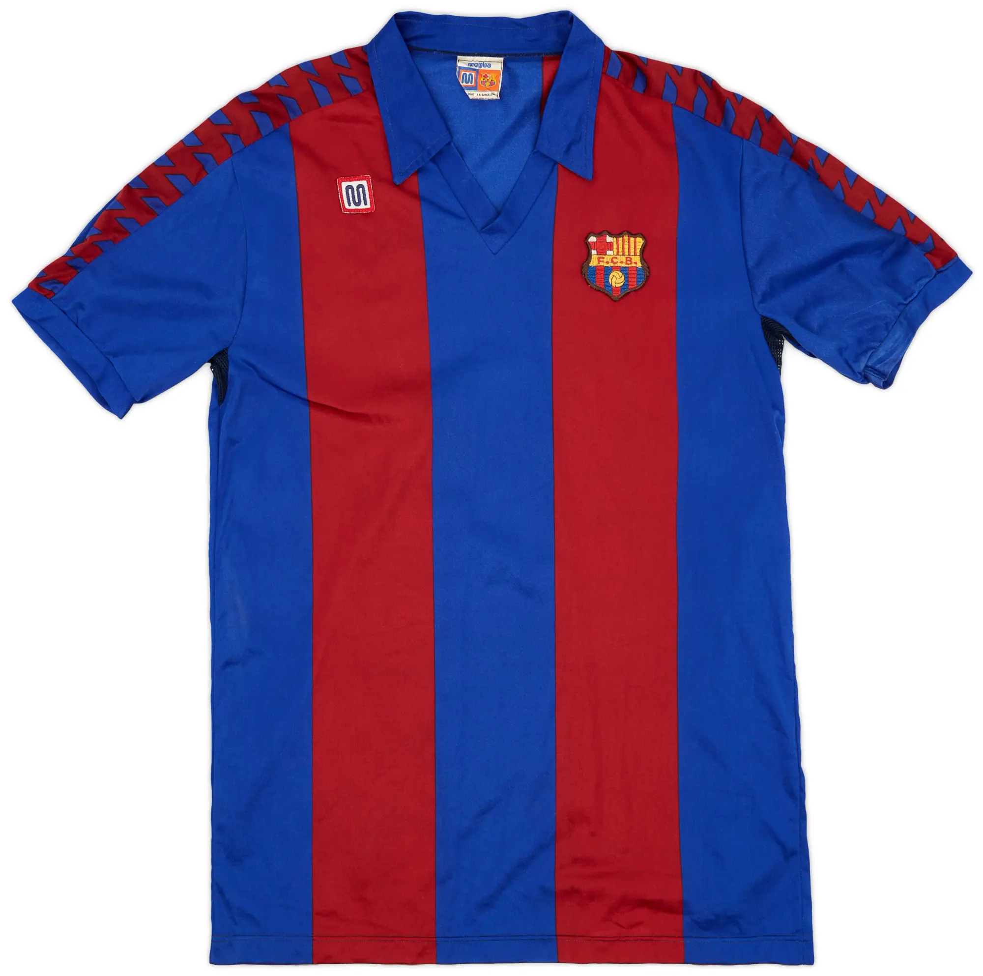 Meyba 1984-89 Barcelona Home Shirt - 8/10 - (XL)