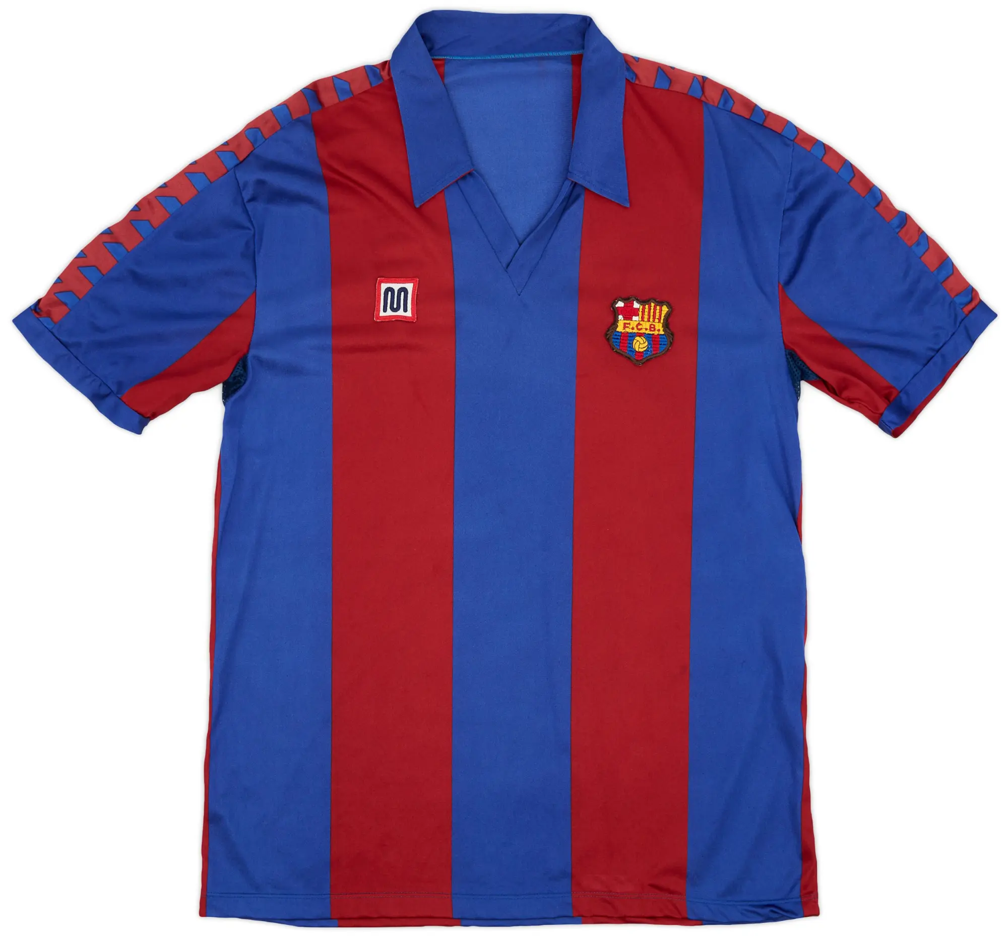 Meyba 1984-89 Barcelona Home Shirt - 9/10 - (XL)