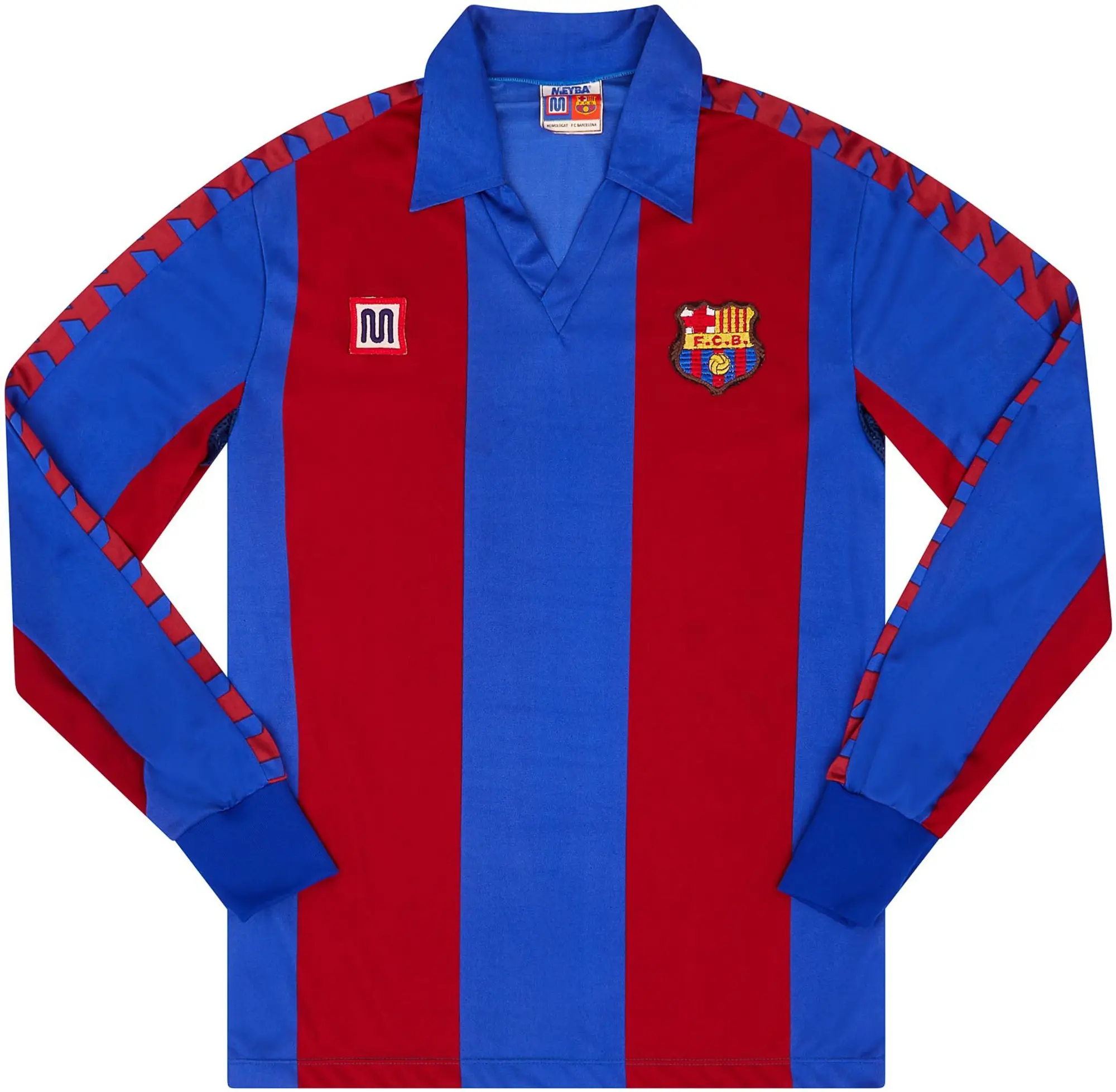 Meyba 1984-89 Barcelona Home L/S Shirt - 9/10 - (Y)