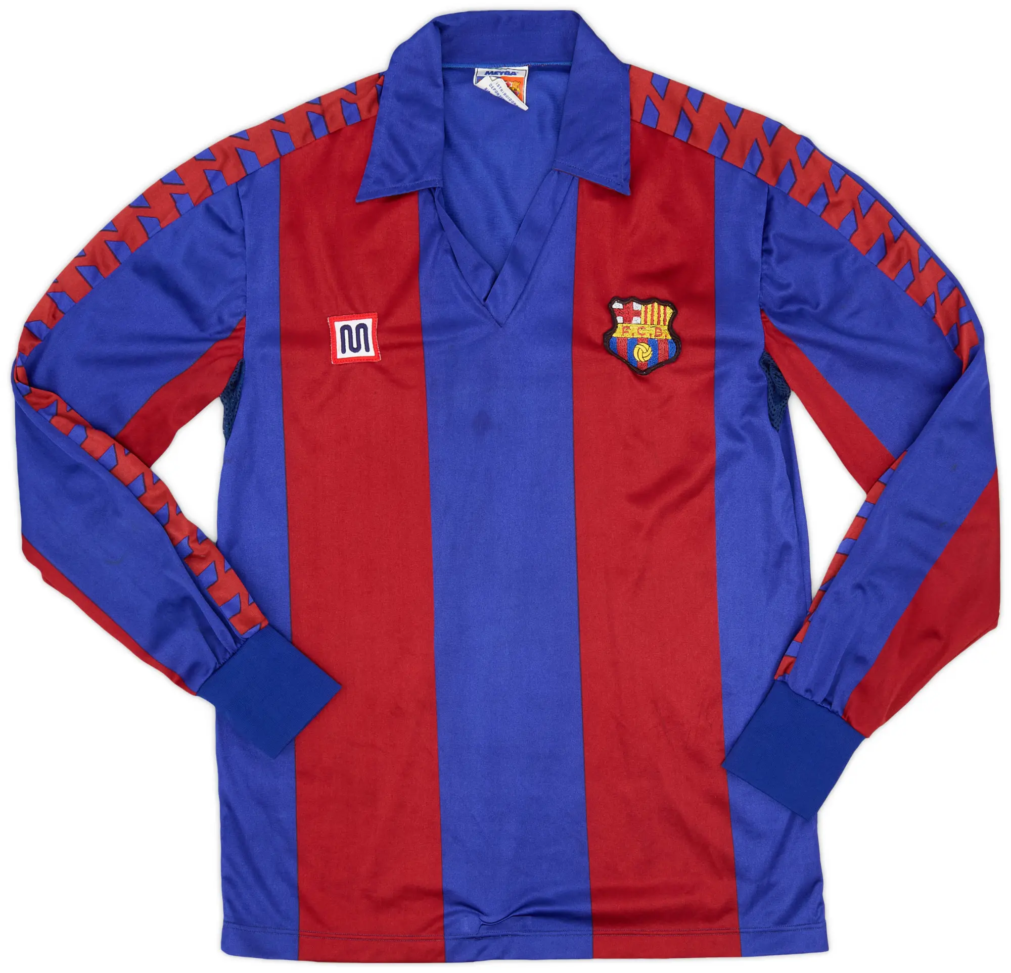 Meyba 1984-89 Barcelona Home L/S Shirt - 8/10 - (S)