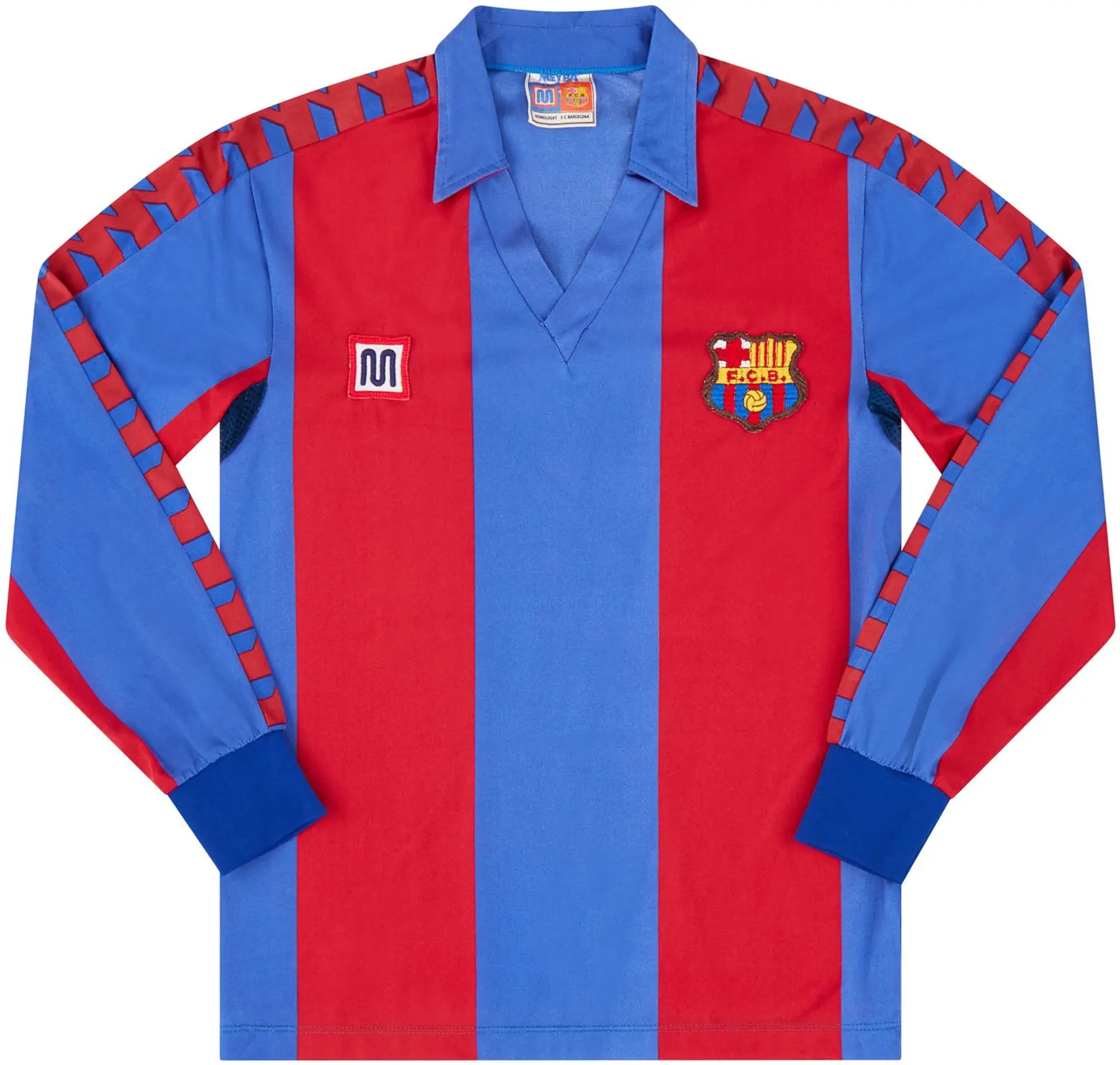 Meyba 1984-89 Barcelona Home L/S Shirt - 8/10 - (Y)