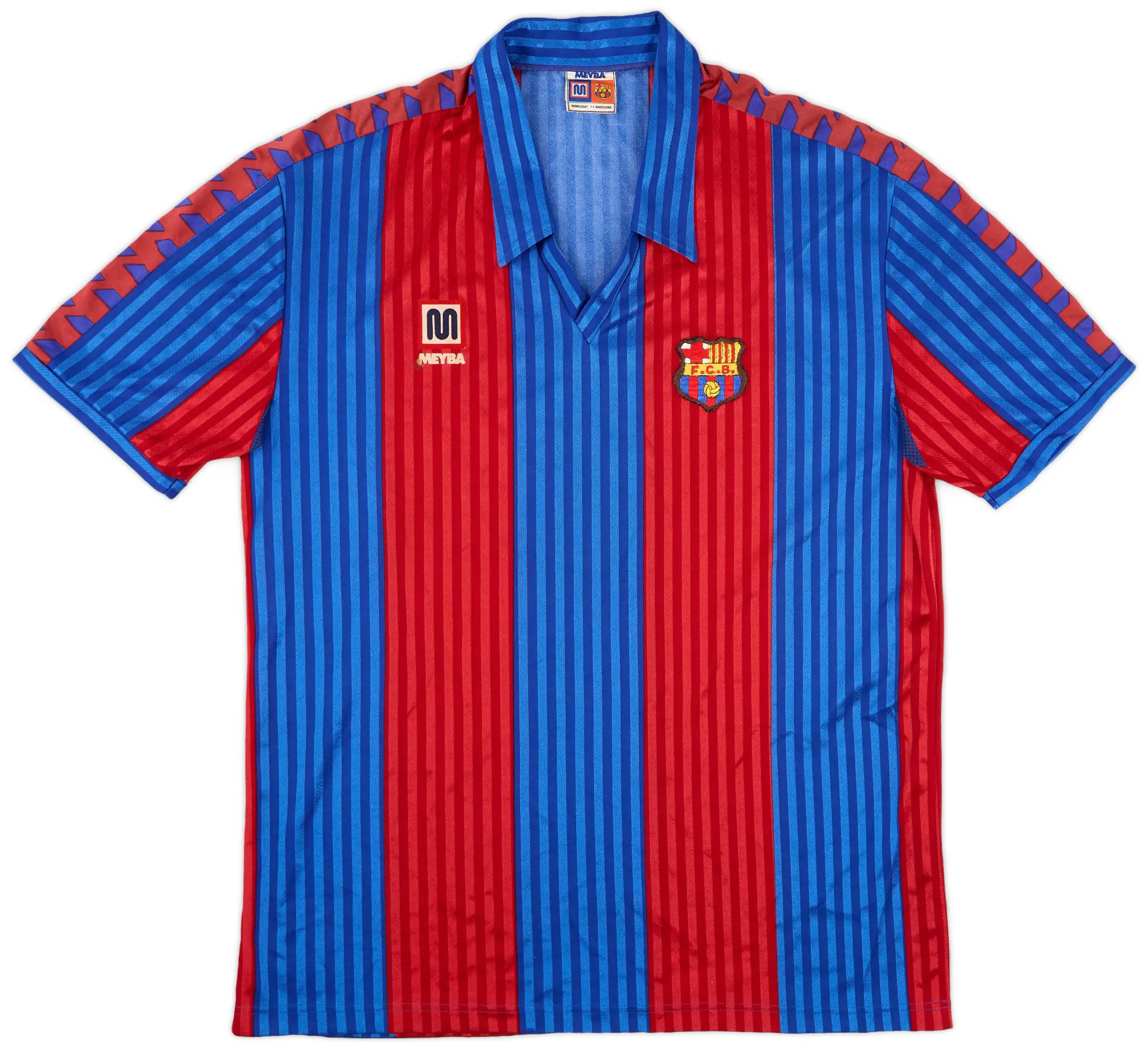 Meyba 1989-92 Barcelona Home Shirt - 8/10 - (XXL)