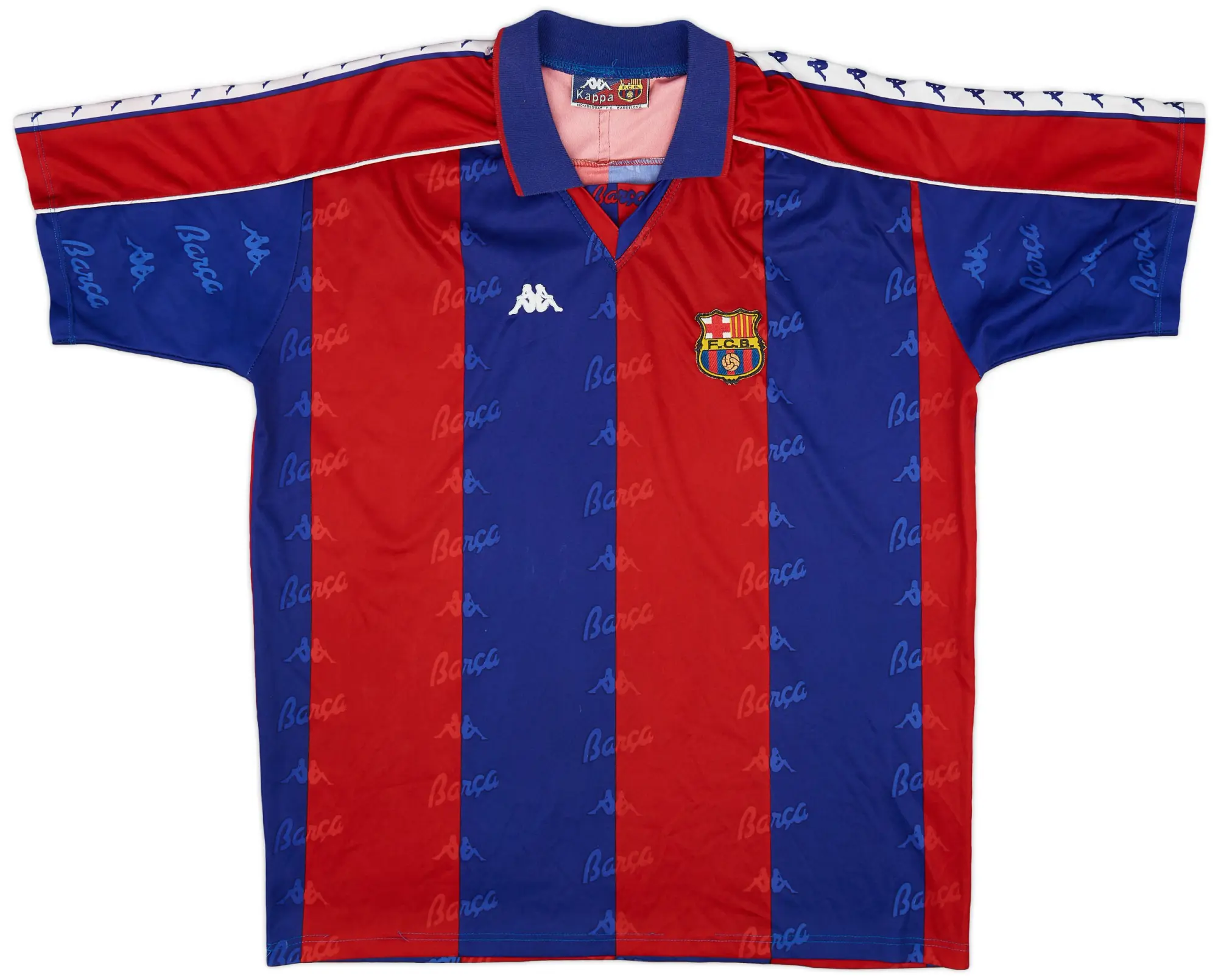 Kappa 1992-95 Barcelona Home Shirt - 9/10 - (XL)