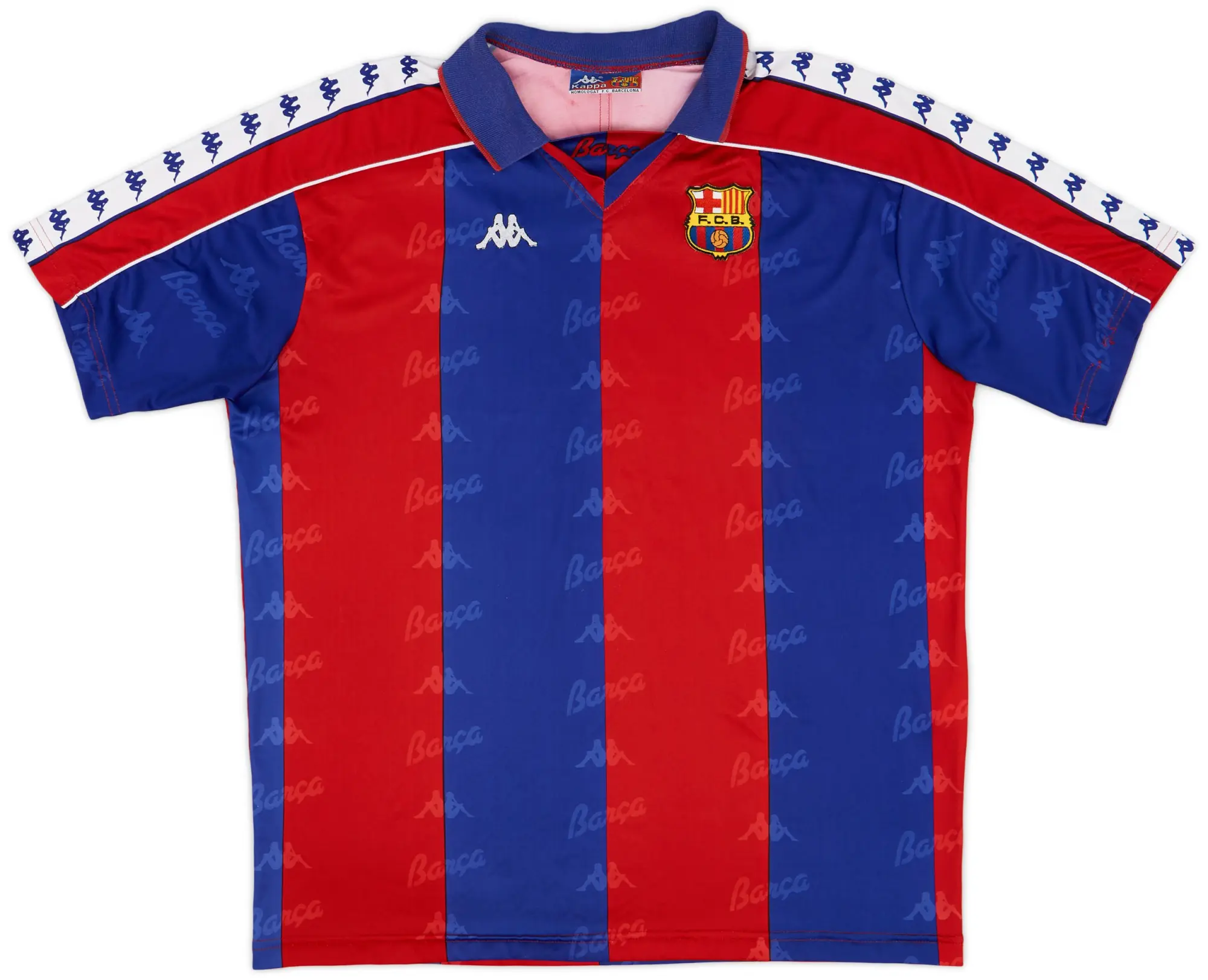 Kappa 1992-95 Barcelona Home Shirt - 9/10 - (XL)