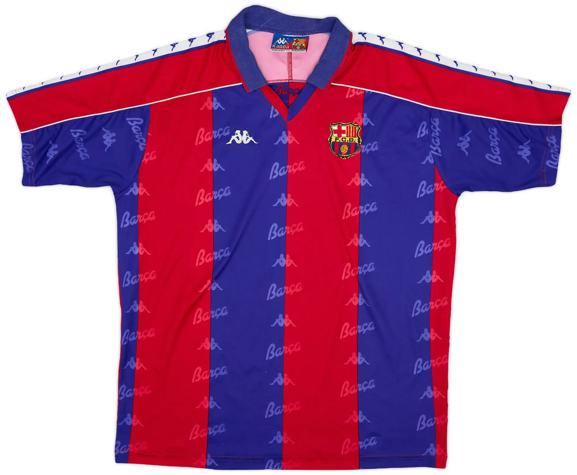 Kappa 1992-95 Barcelona Home Shirt - 9/10 - (XL)