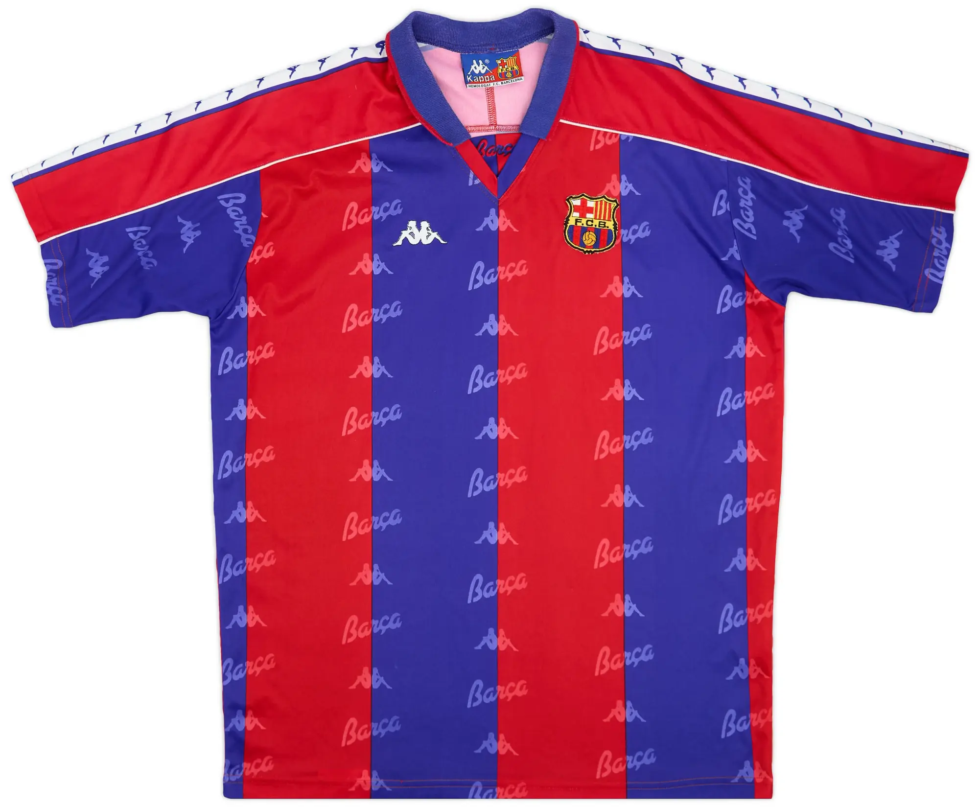 Kappa 1992-95 Barcelona Home Shirt - 9/10 - (XL)