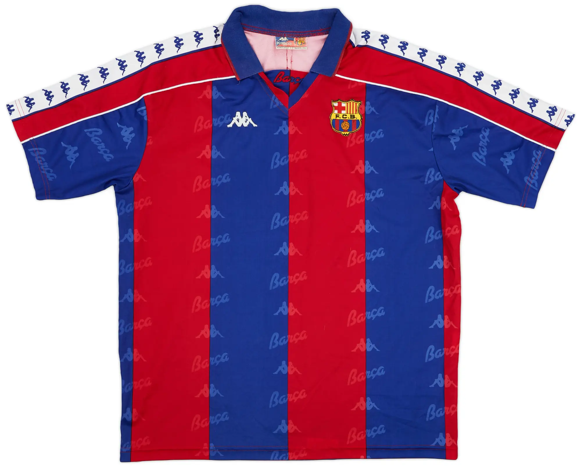 Kappa 1992-95 Barcelona Home Shirt - 9/10 - (XL)