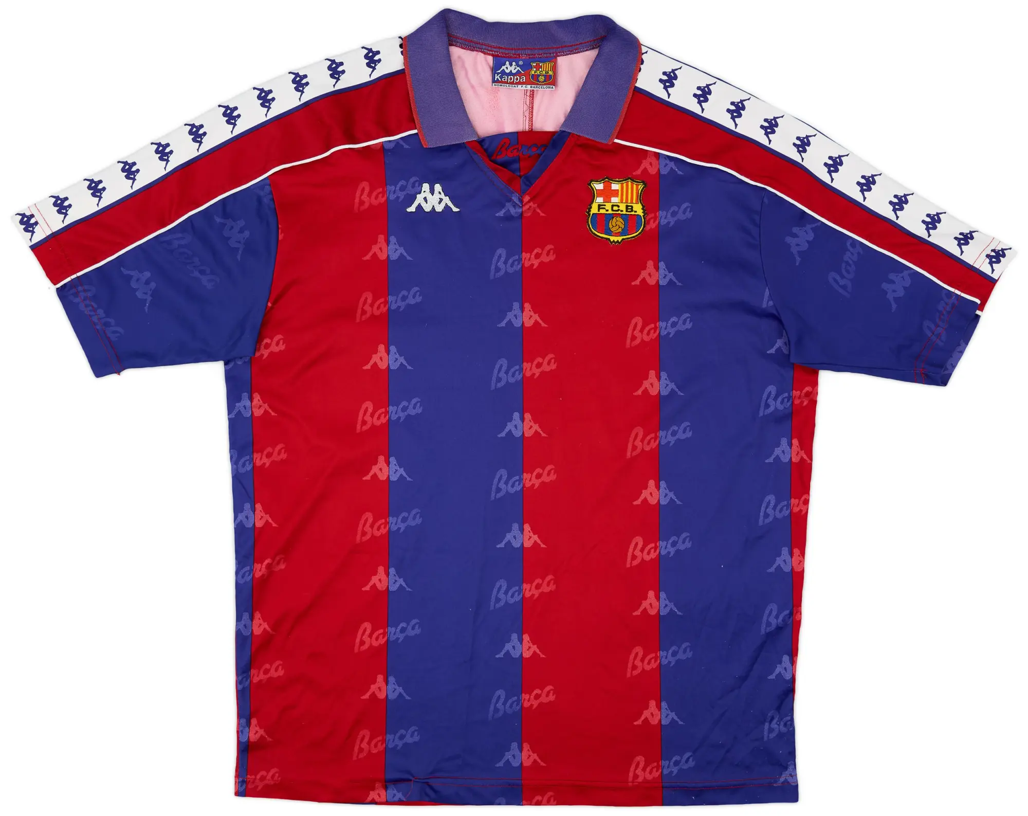 Kappa 1992-95 Barcelona Home Shirt - 8/10 - (L)