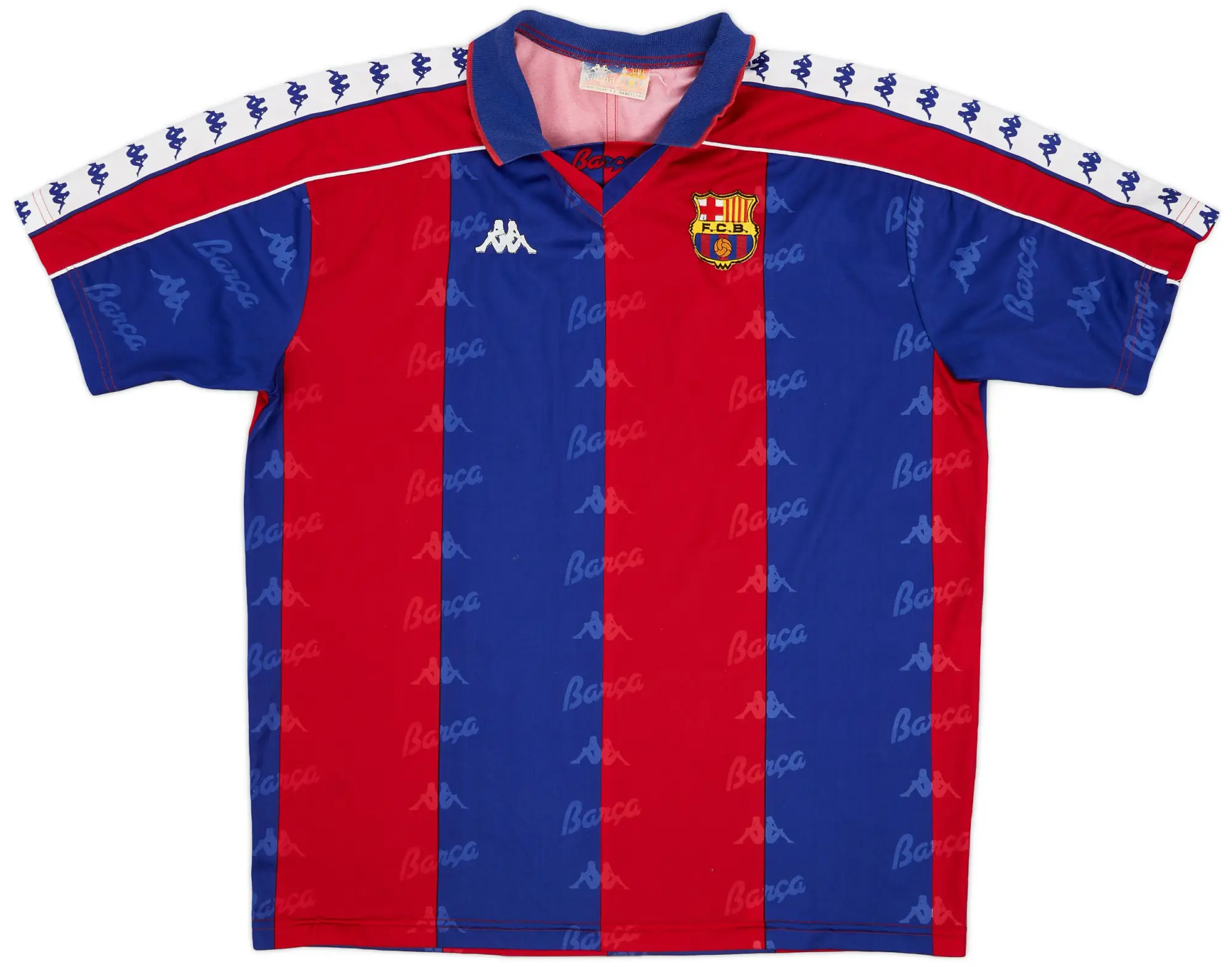 Kappa 1992-95 Barcelona Home Shirt - 9/10 - (XL)