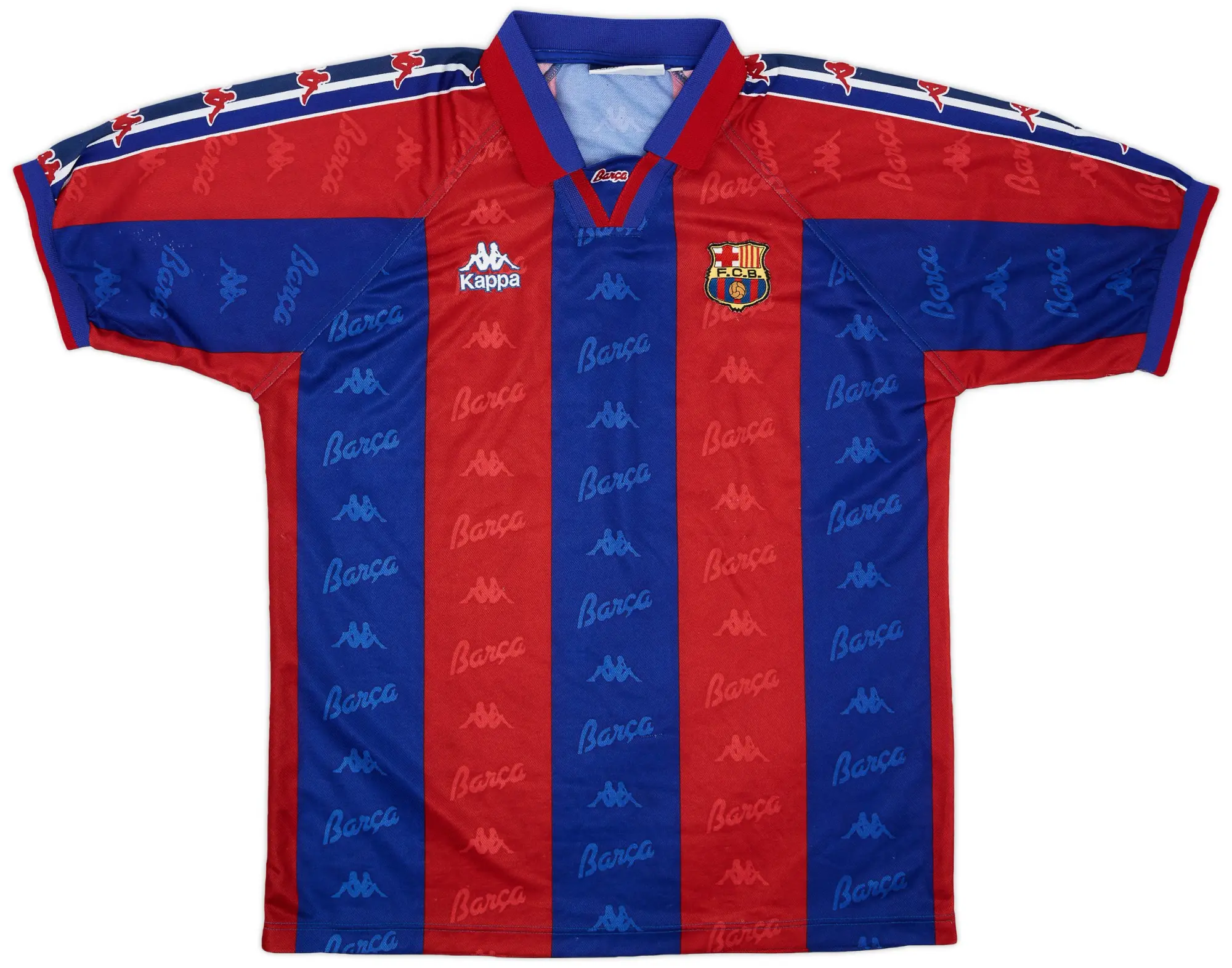 Kappa 1995-97 Barcelona Home Shirt - 8/10 - (L)