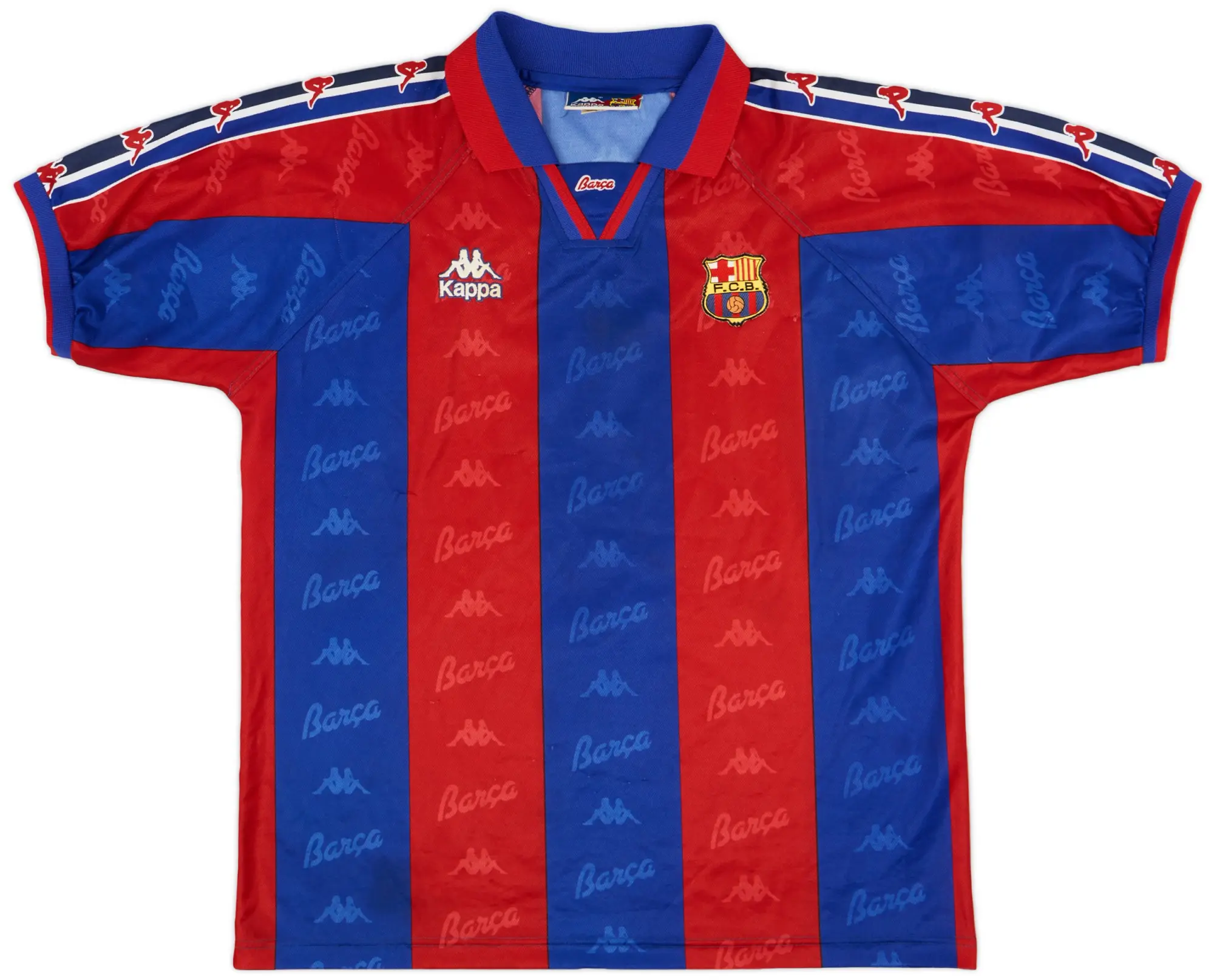 Kappa 1995-97 Barcelona Home Shirt - 8/10 - (L)