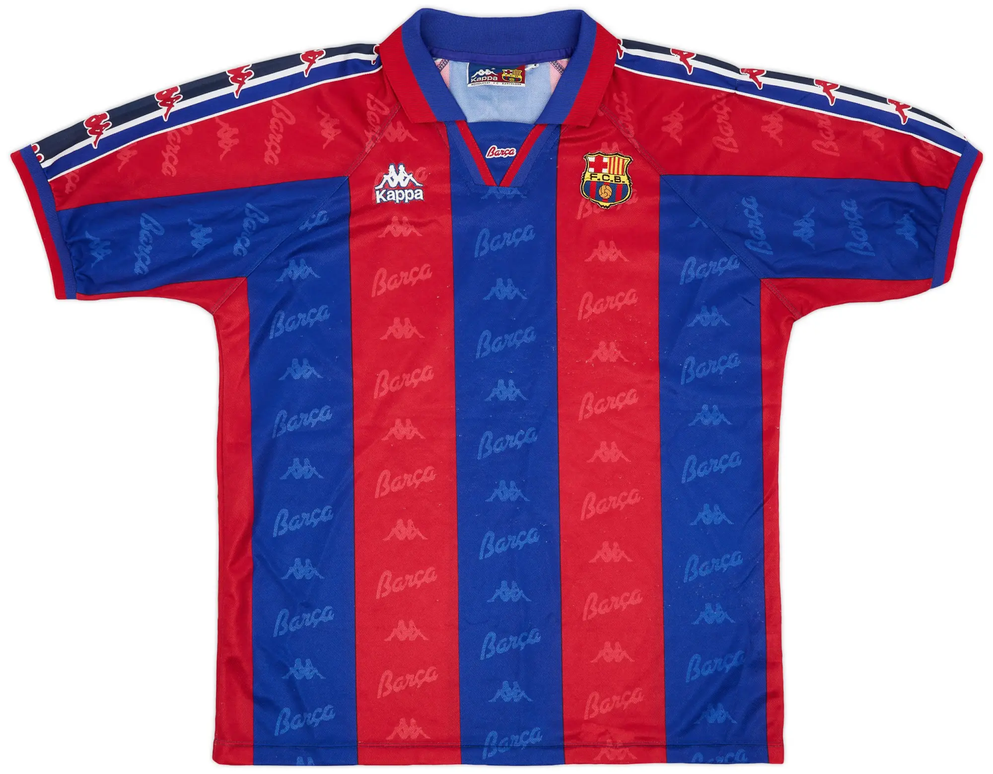 Kappa 1995-97 Barcelona Home Shirt - 8/10 - (L)