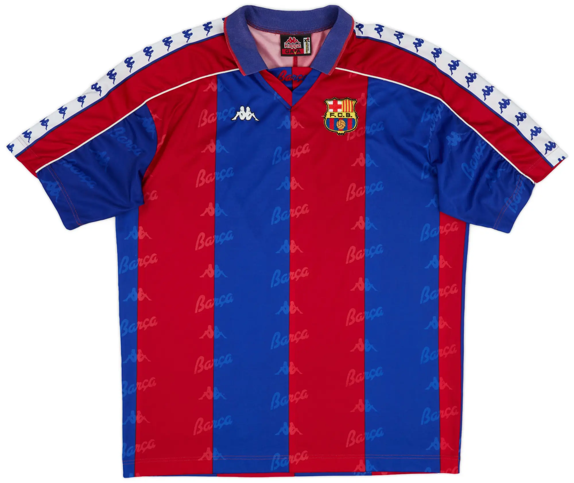 Kappa 1995-97 Barcelona Home Shirt - 9/10 - (XL)