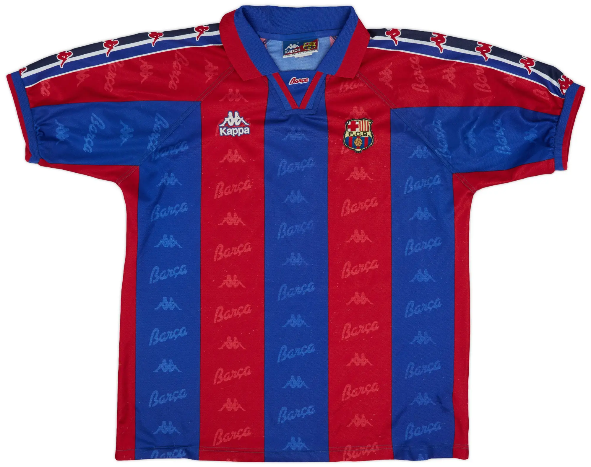 Kappa 1995-97 Barcelona Home Shirt - 8/10 - (L)