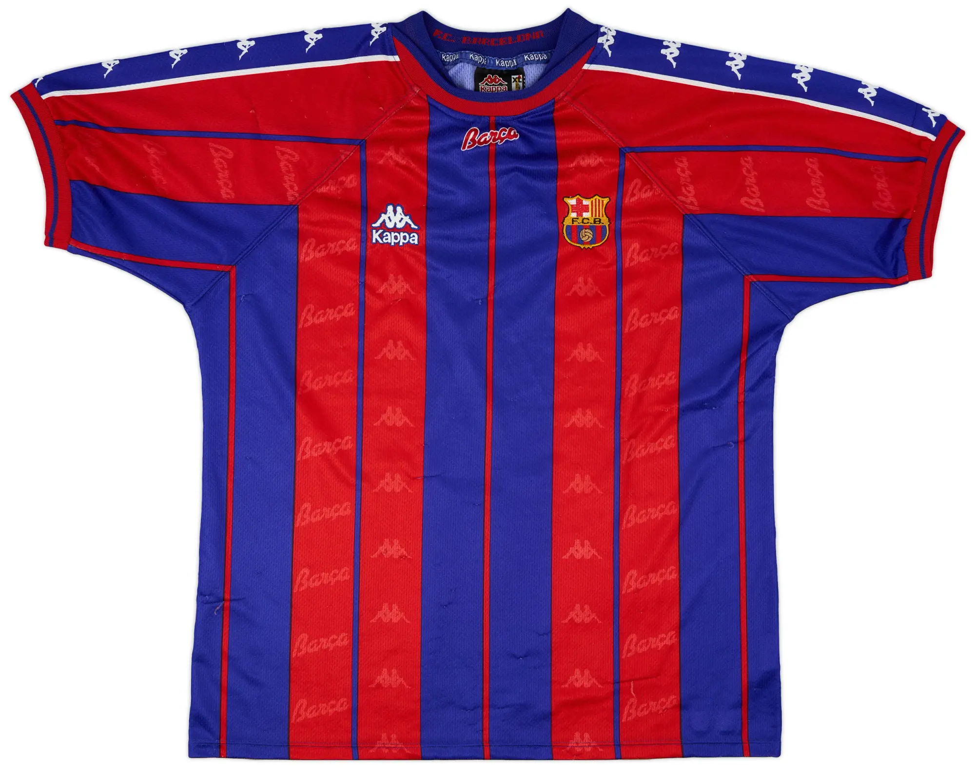 Kappa 1997-98 Barcelona Home Shirt - 6/10 - (XL)