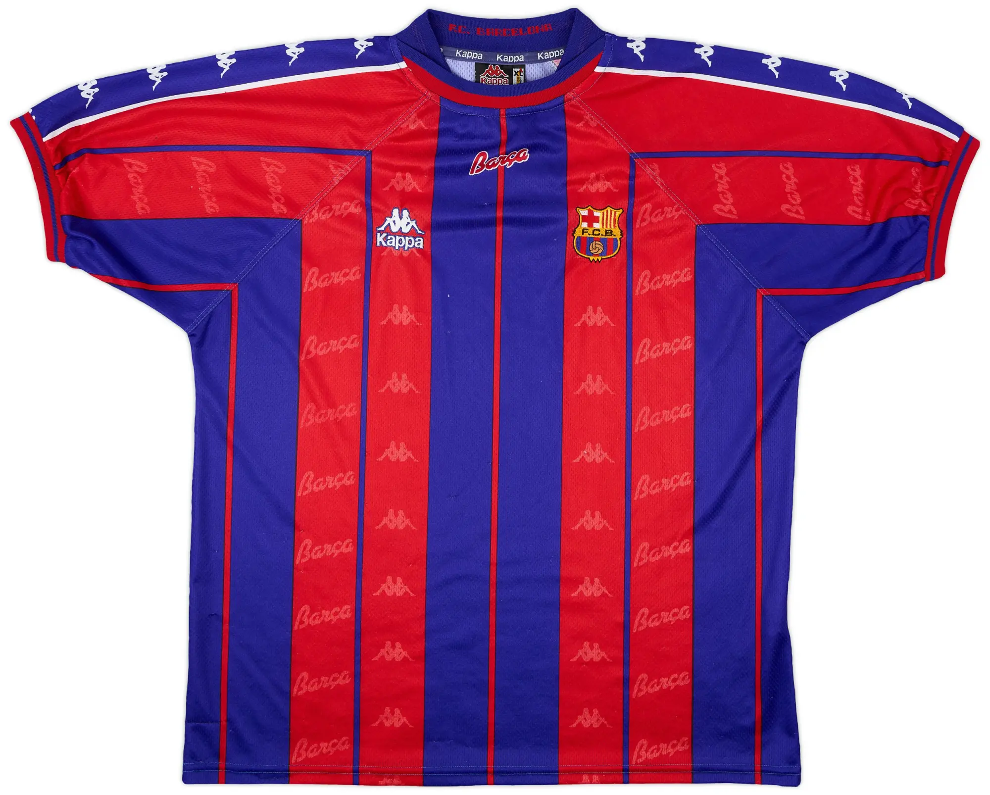 Kappa 1997-98 Barcelona Home Shirt - 6/10 - (XL)