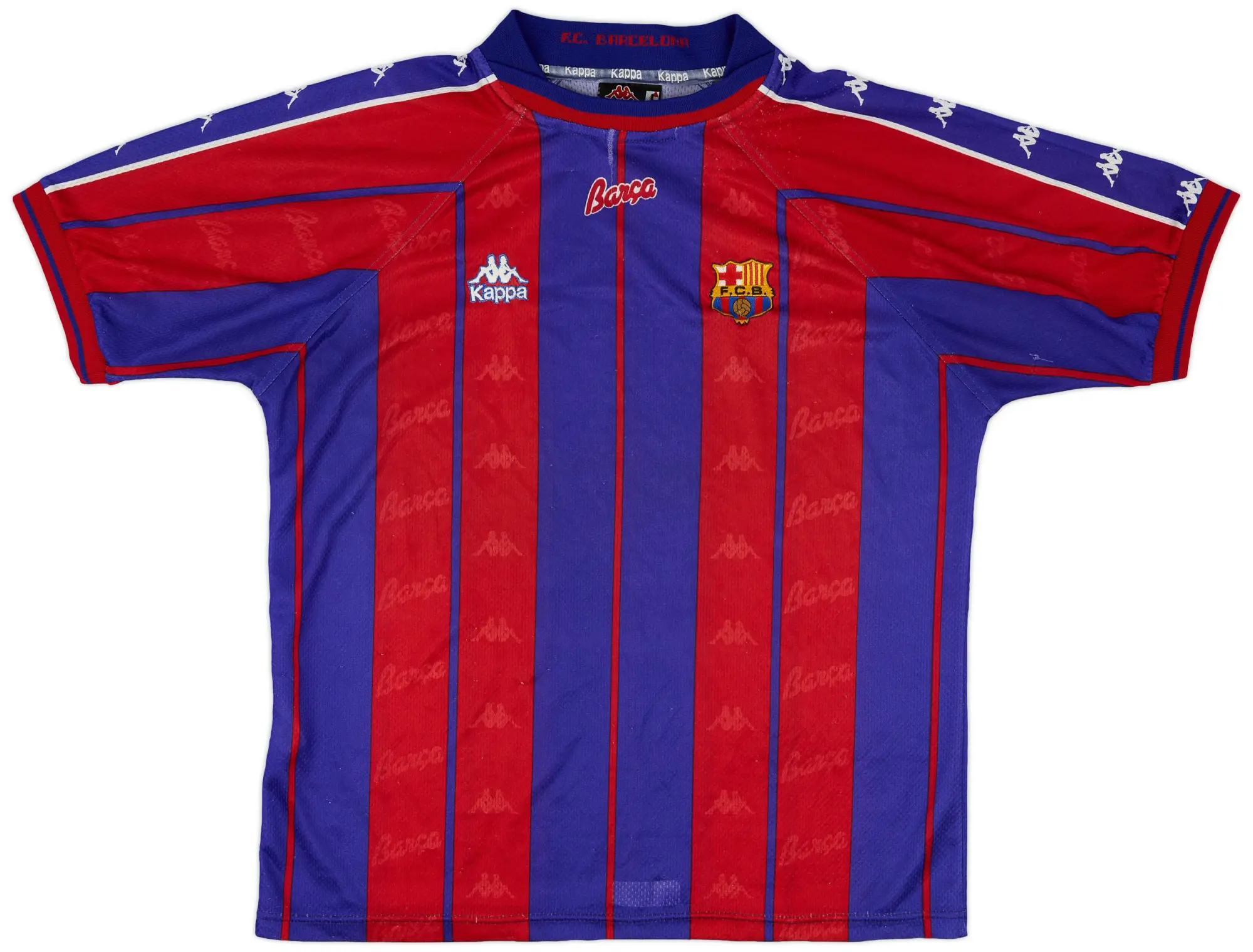 Kappa 1997-98 Barcelona Home Shirt - 6/10 - (L)