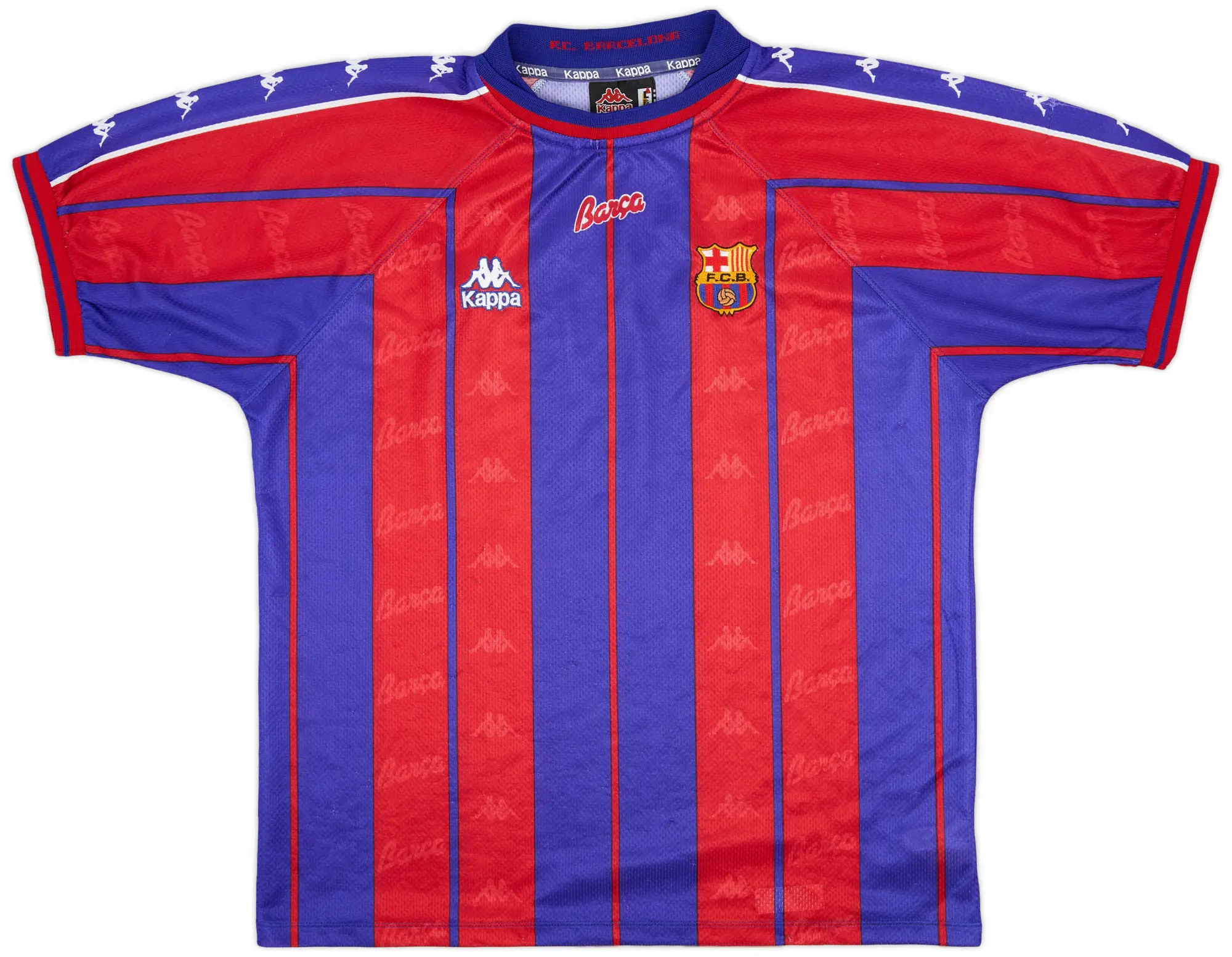 Kappa 1997-98 Barcelona Home Shirt - 7/10 - (L)