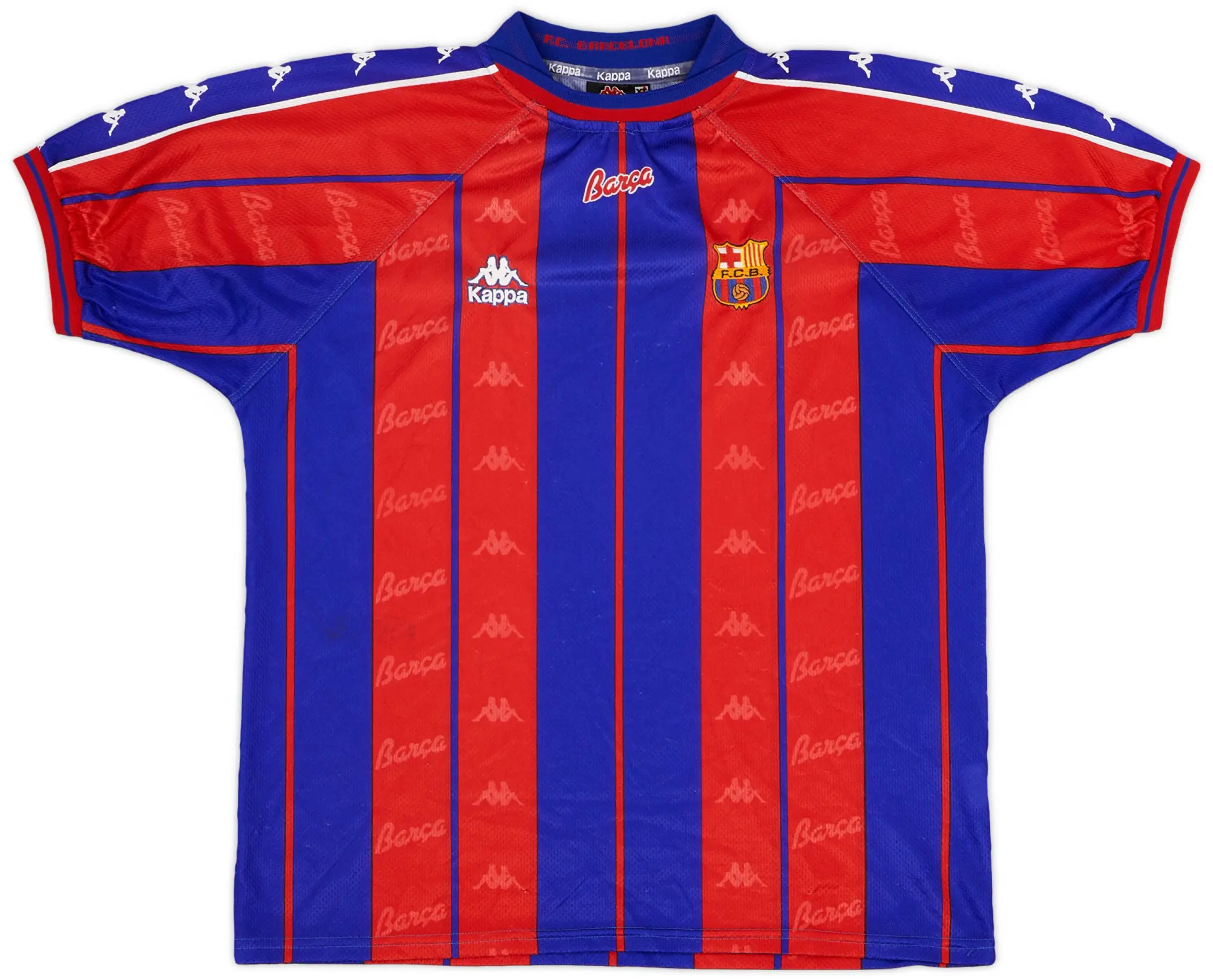 Kappa 1997-98 Barcelona Home Shirt - 8/10 - (XL)