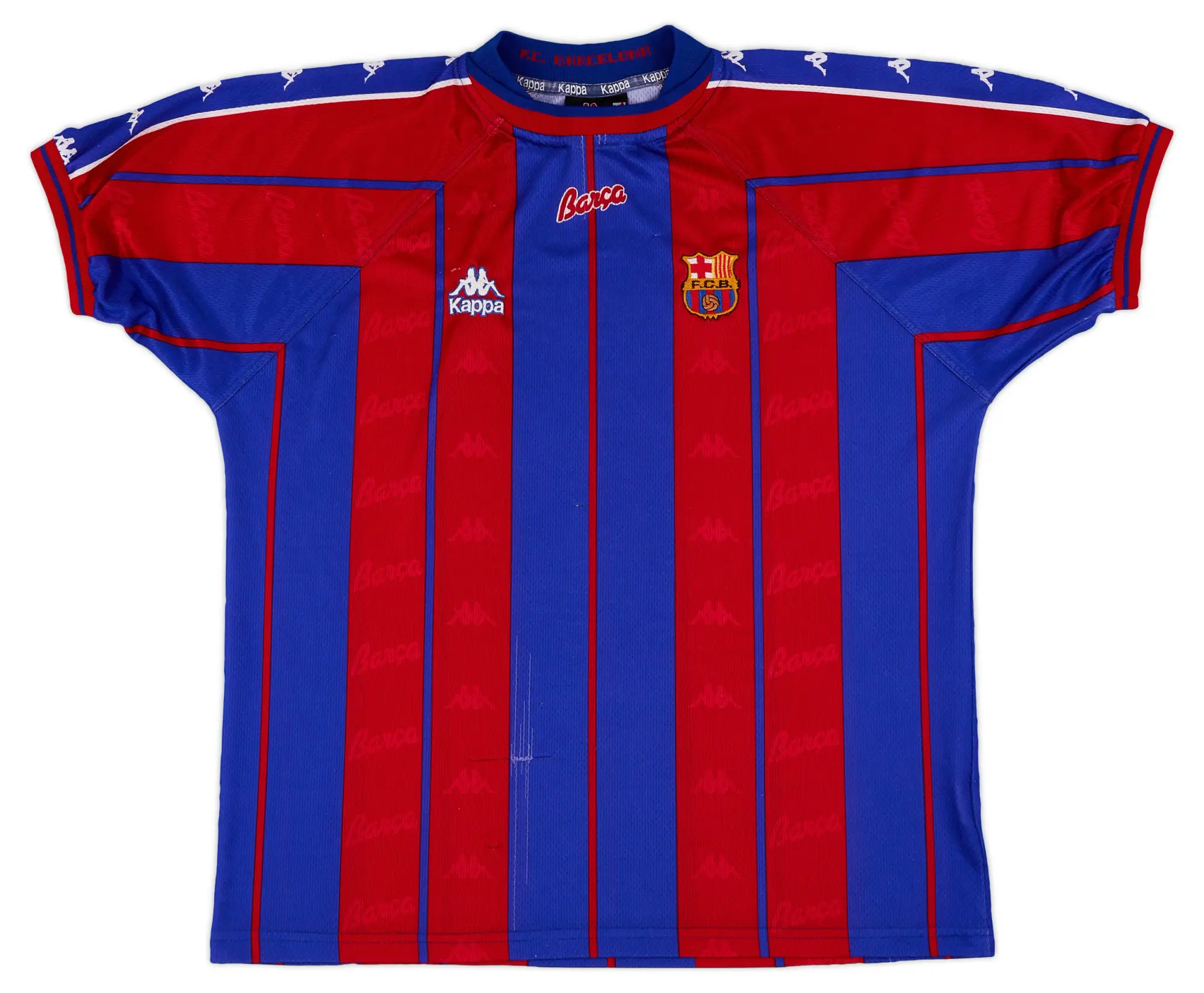 Kappa 1997-98 Barcelona Home Shirt - 6/10 - (XL)