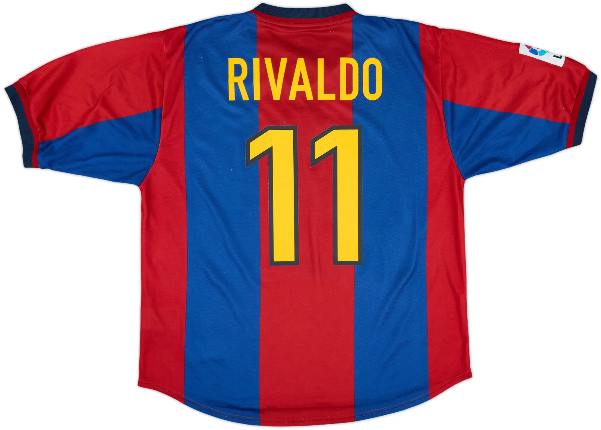Nike 1998-00 Barcelona Basic Home Shirt Rivaldo #11 - 8/10 - (S)