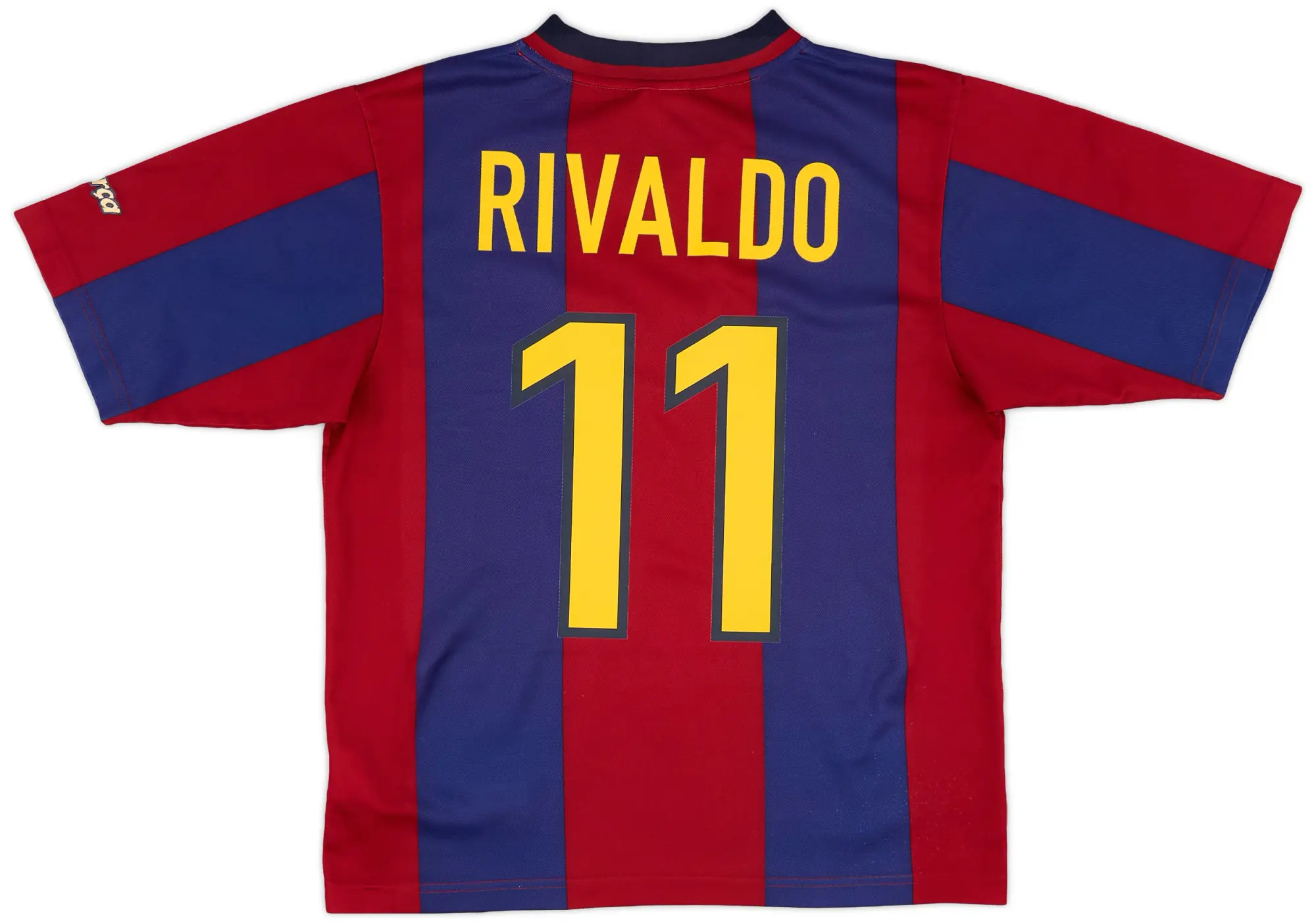 Nike 1998-00 Barcelona Basic Home Shirt Rivaldo #11 - 8/10 - (S)