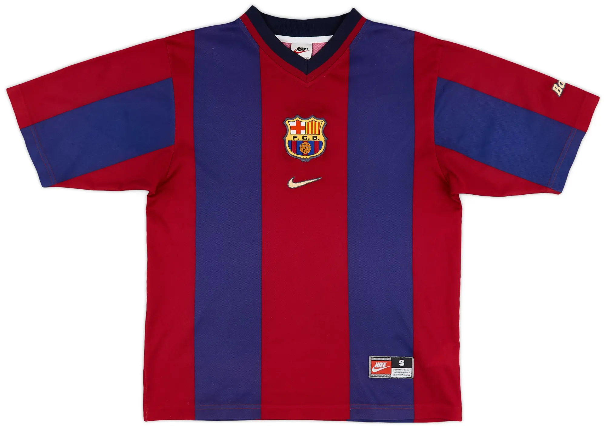 Nike 1998-00 Barcelona Basic Home Shirt Rivaldo #11 - 8/10 - (S)