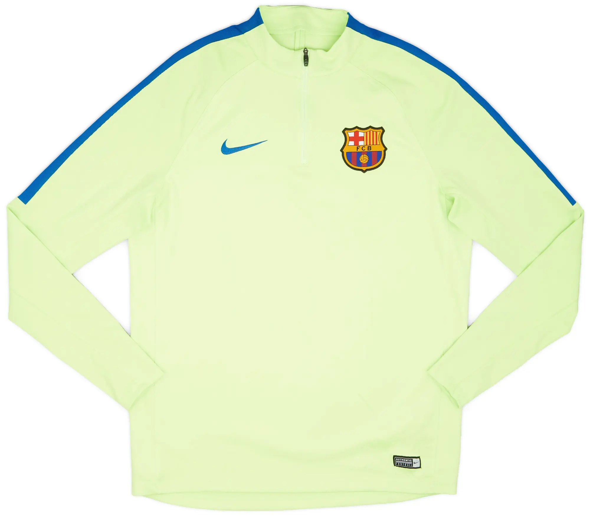 2017-18 Barcelona Nike 1/4 Zip Training Top - 9/10 - (L)