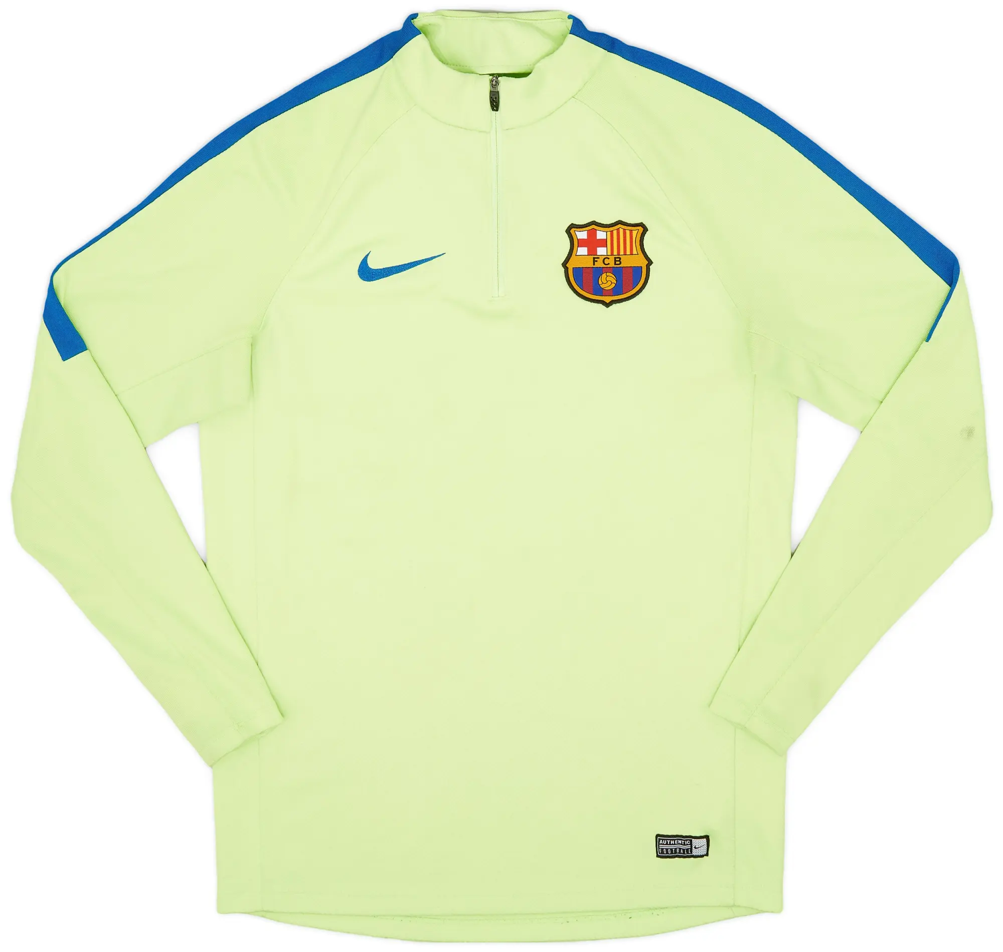 2017-18 Barcelona Nike 1/4 Zip Training Top - 8/10 - (M)