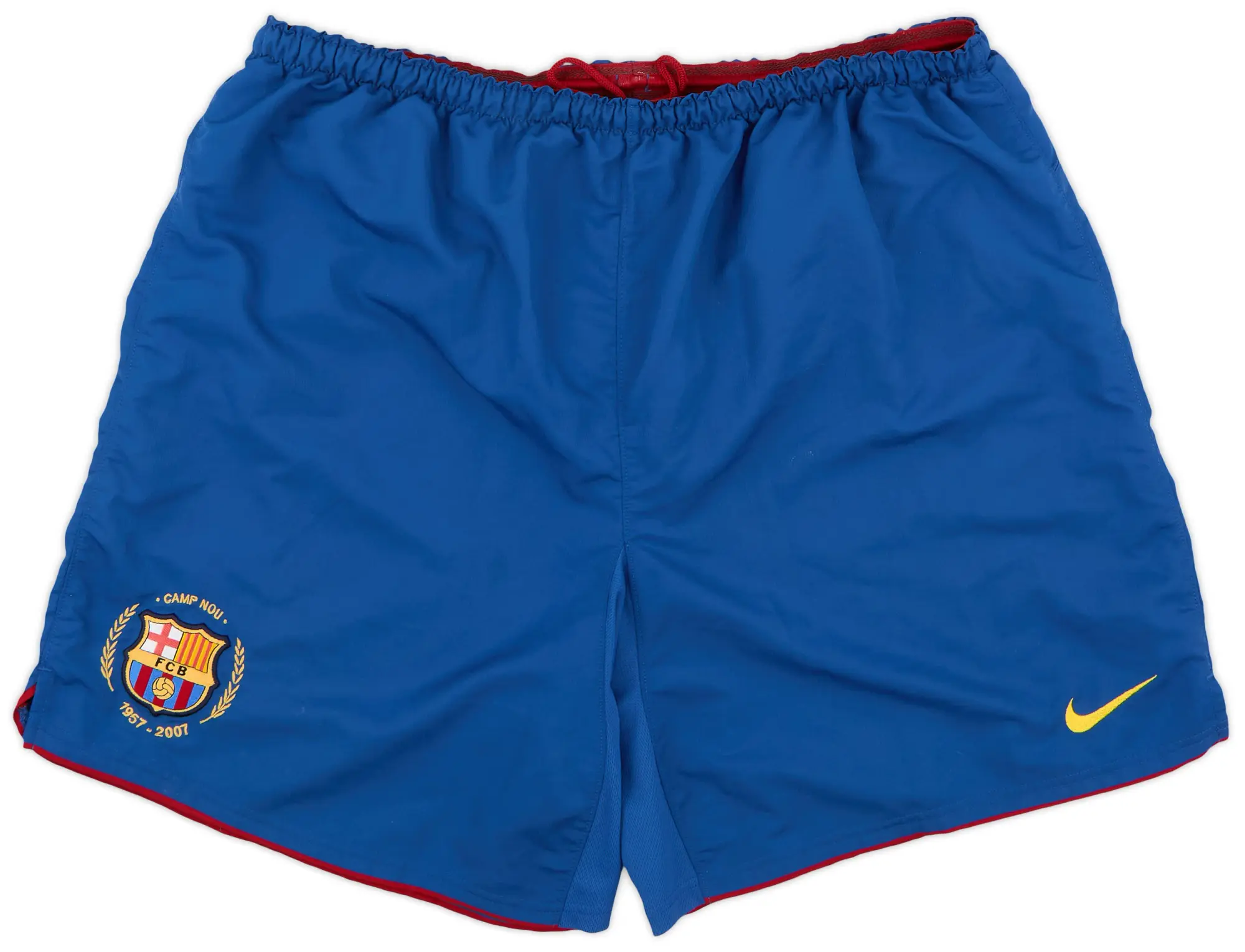 Nike 2007-08 Barcelona Home Shorts - 8/10 - (XL)