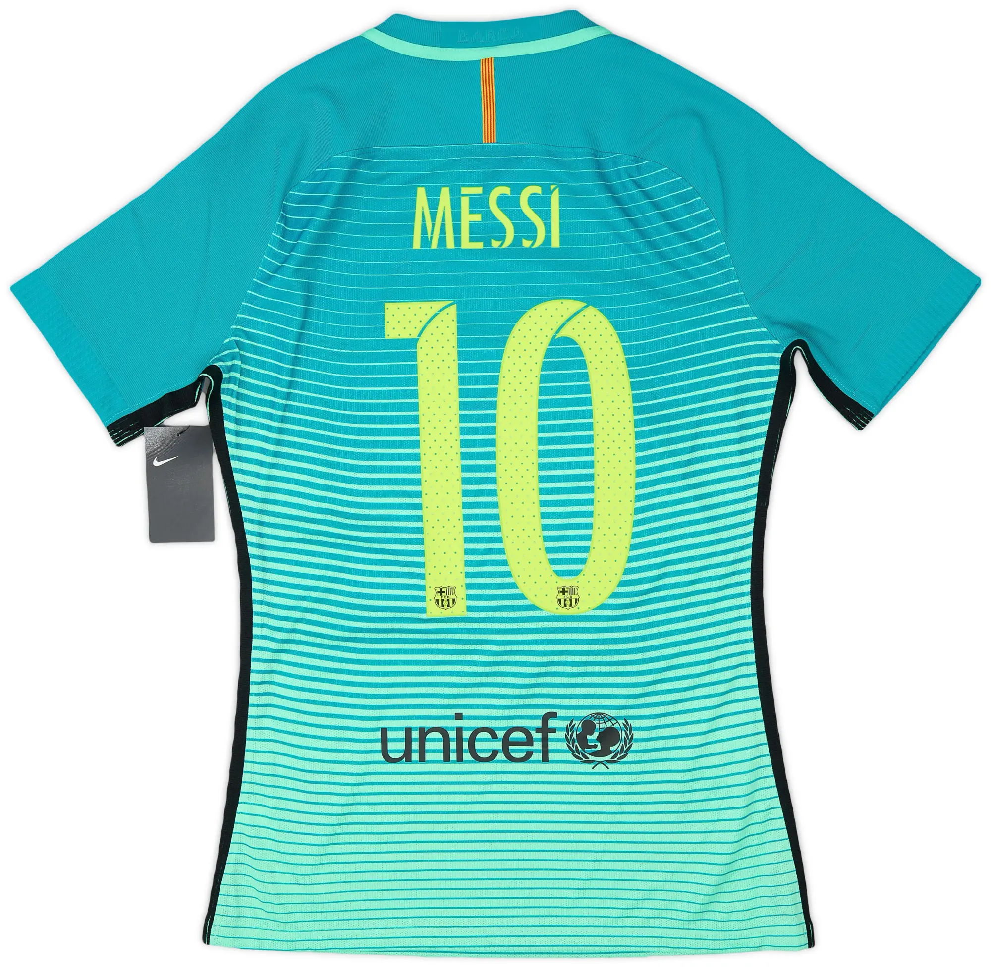 Nike 2016-17 Barcelona Authentic Third Shirt Messi #10 (M)