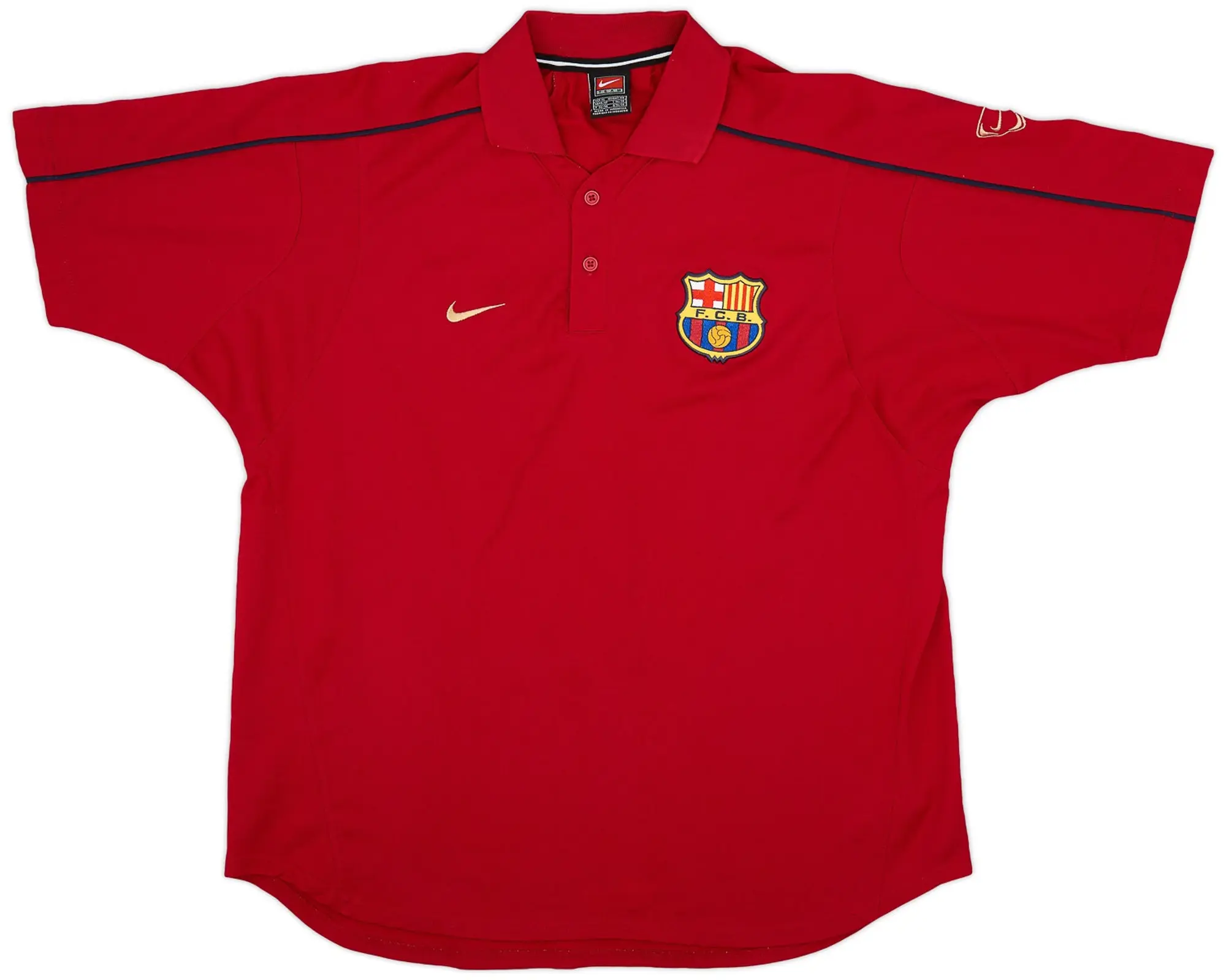 2001-02 Barcelona Nike Polo Shirt - 9/10 - (XL)