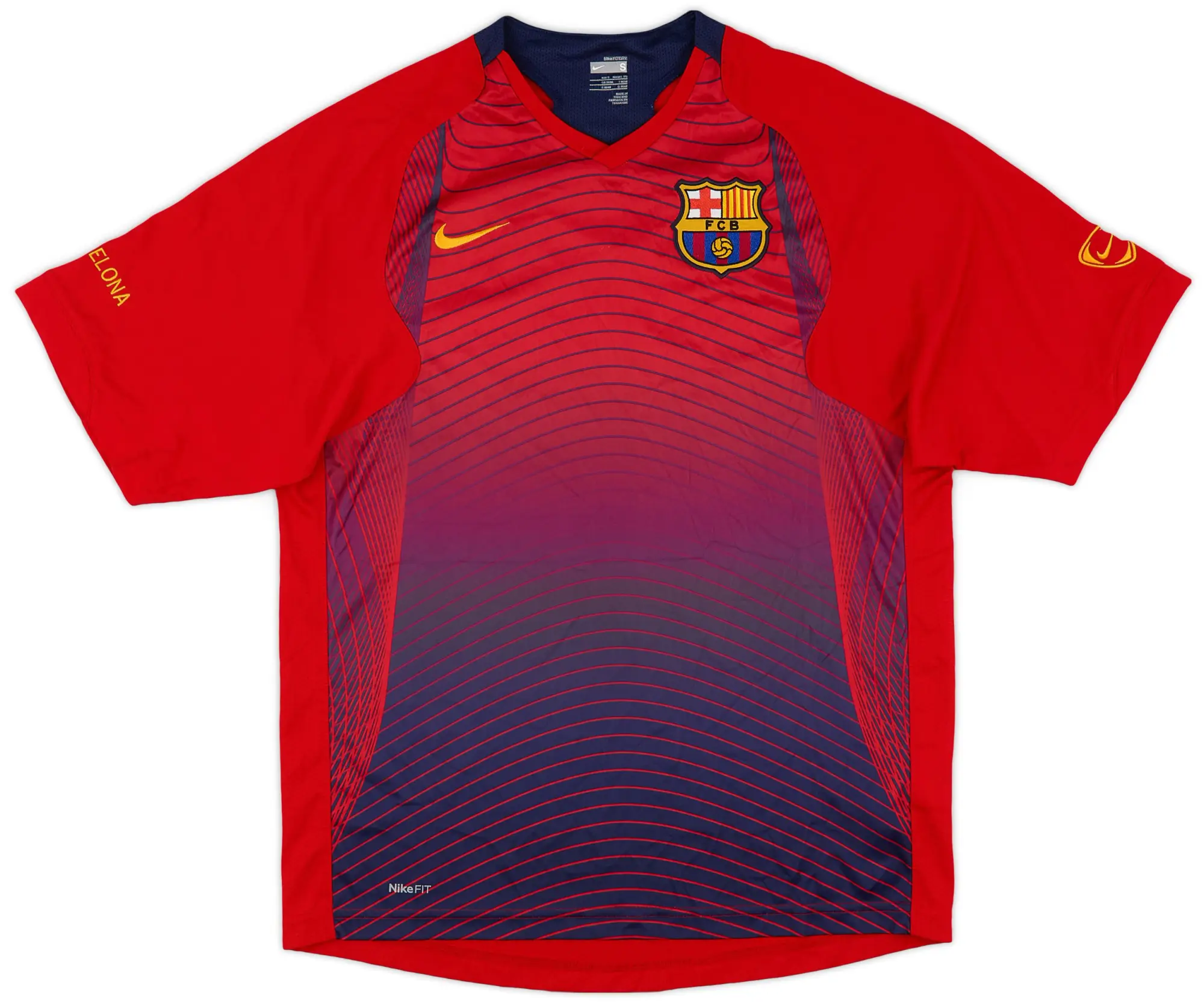 2007-08 Barcelona Nike Training Shirt - 9/10 - (S)