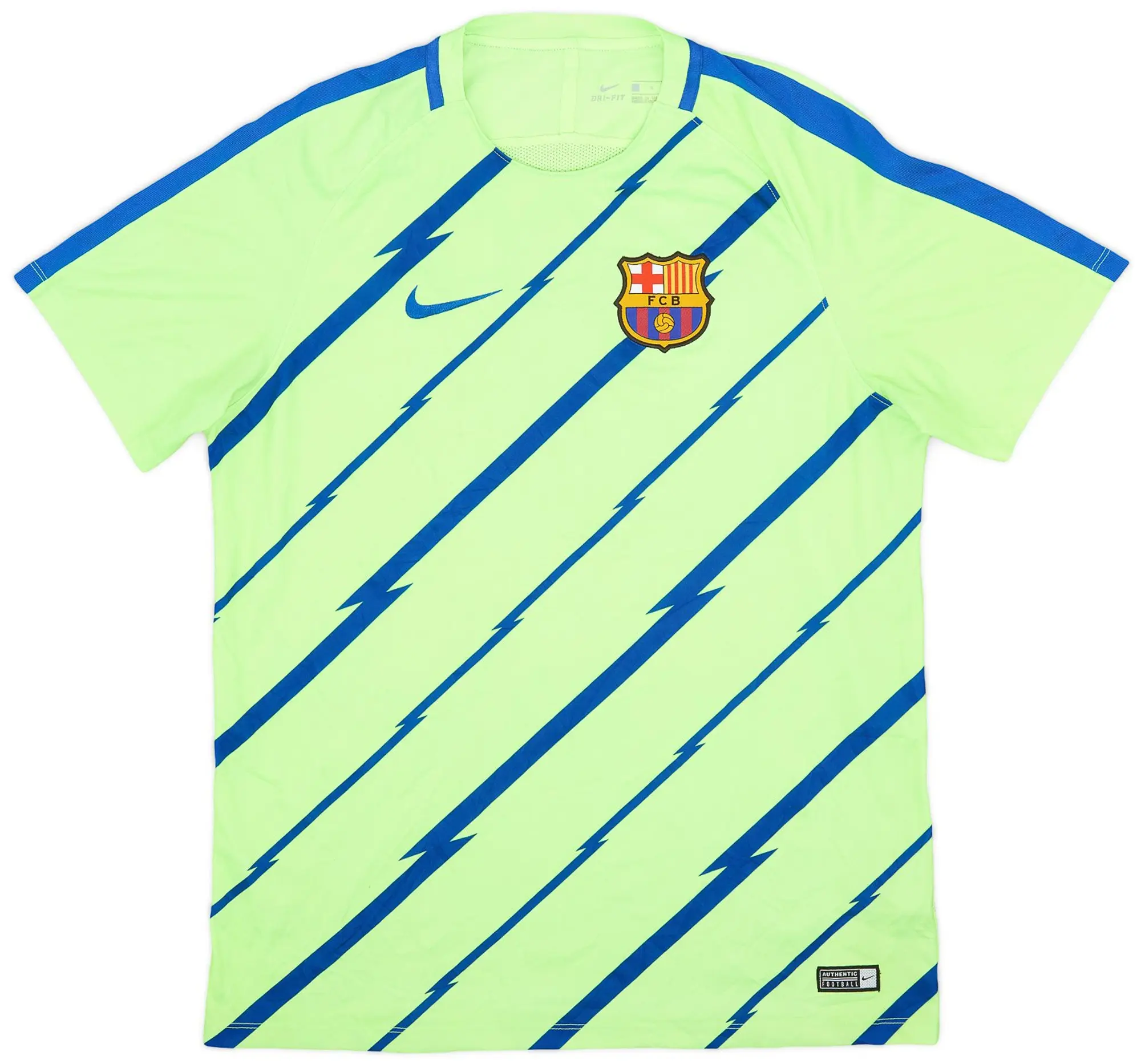 2017-18 Barcelona Nike Training Shirt - 8/10 - (L)