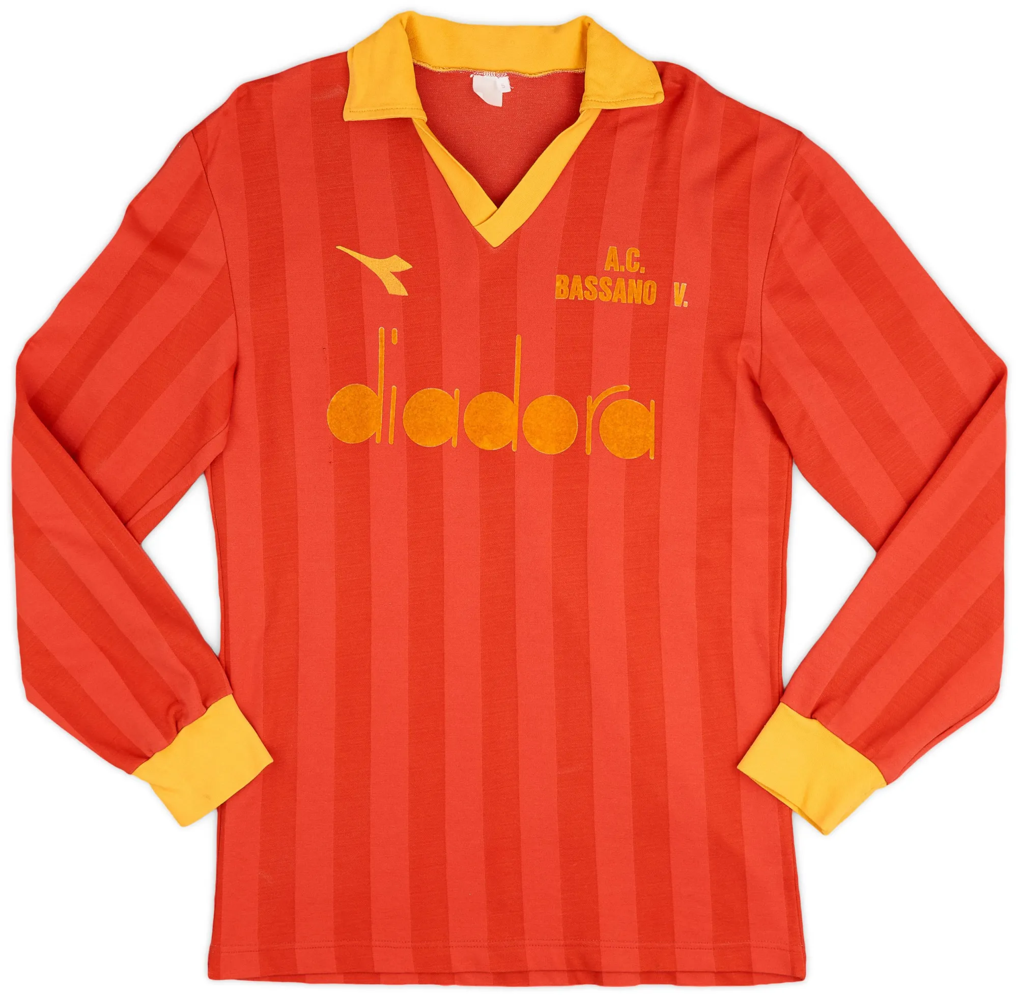 Diadora Bassano Virtus Mens LS Home Shirt 1984/85
