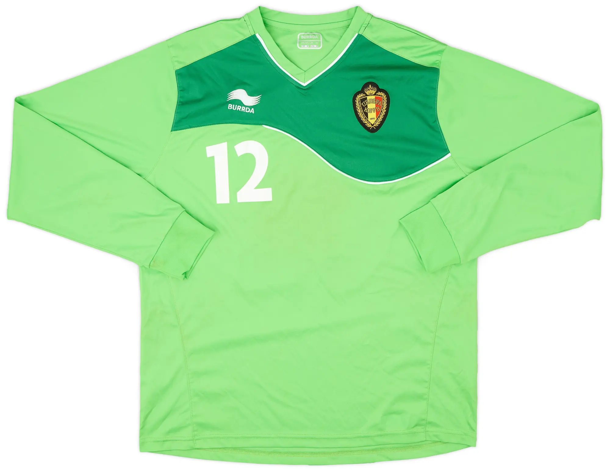 Burrda 2012-14 Belgium GK Shirt #12 - 8/10 - (M)