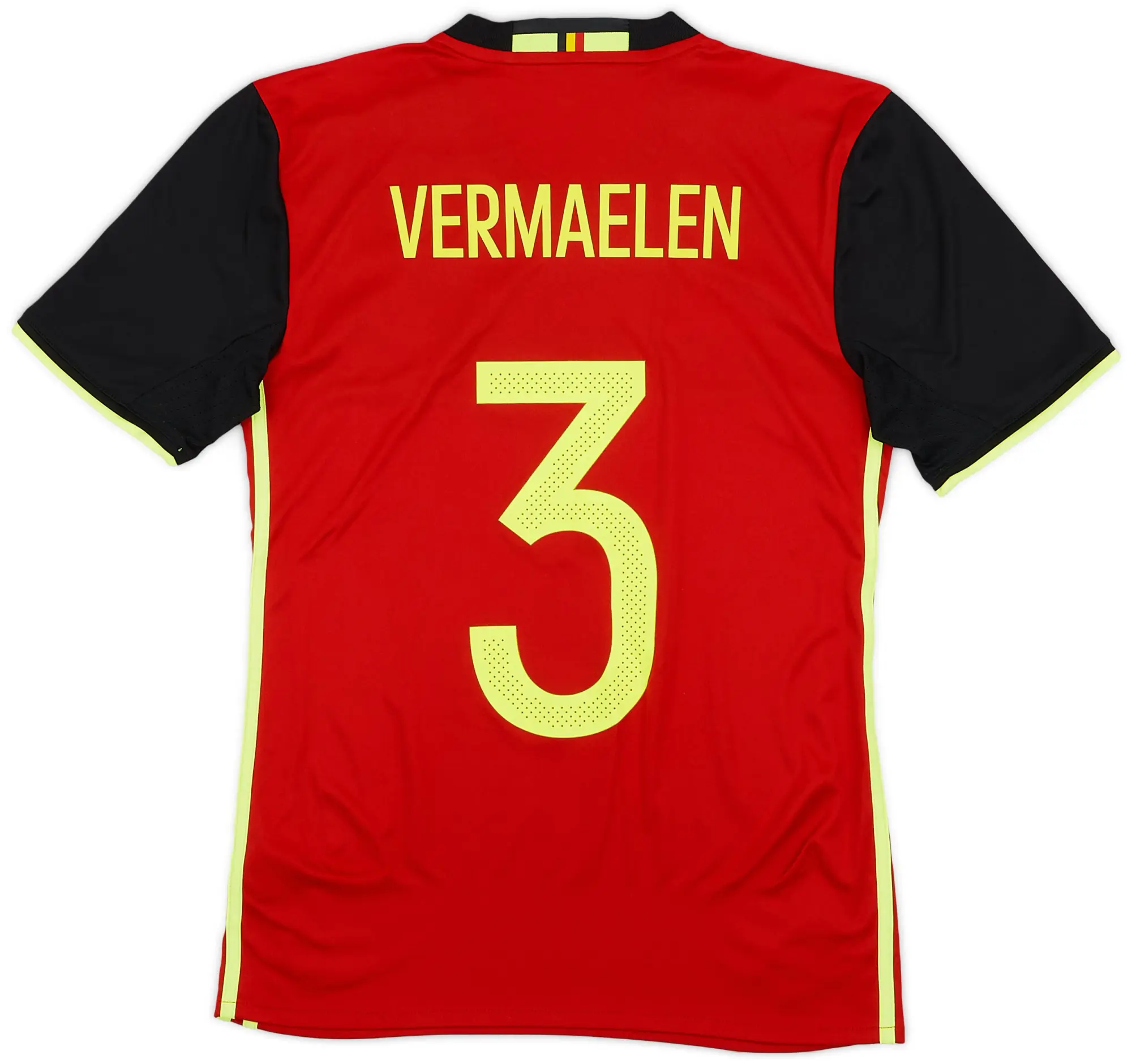 adidas 2016-17 Belgium Home Shirt Vermaelen #3 - 9/10 - (XS)
