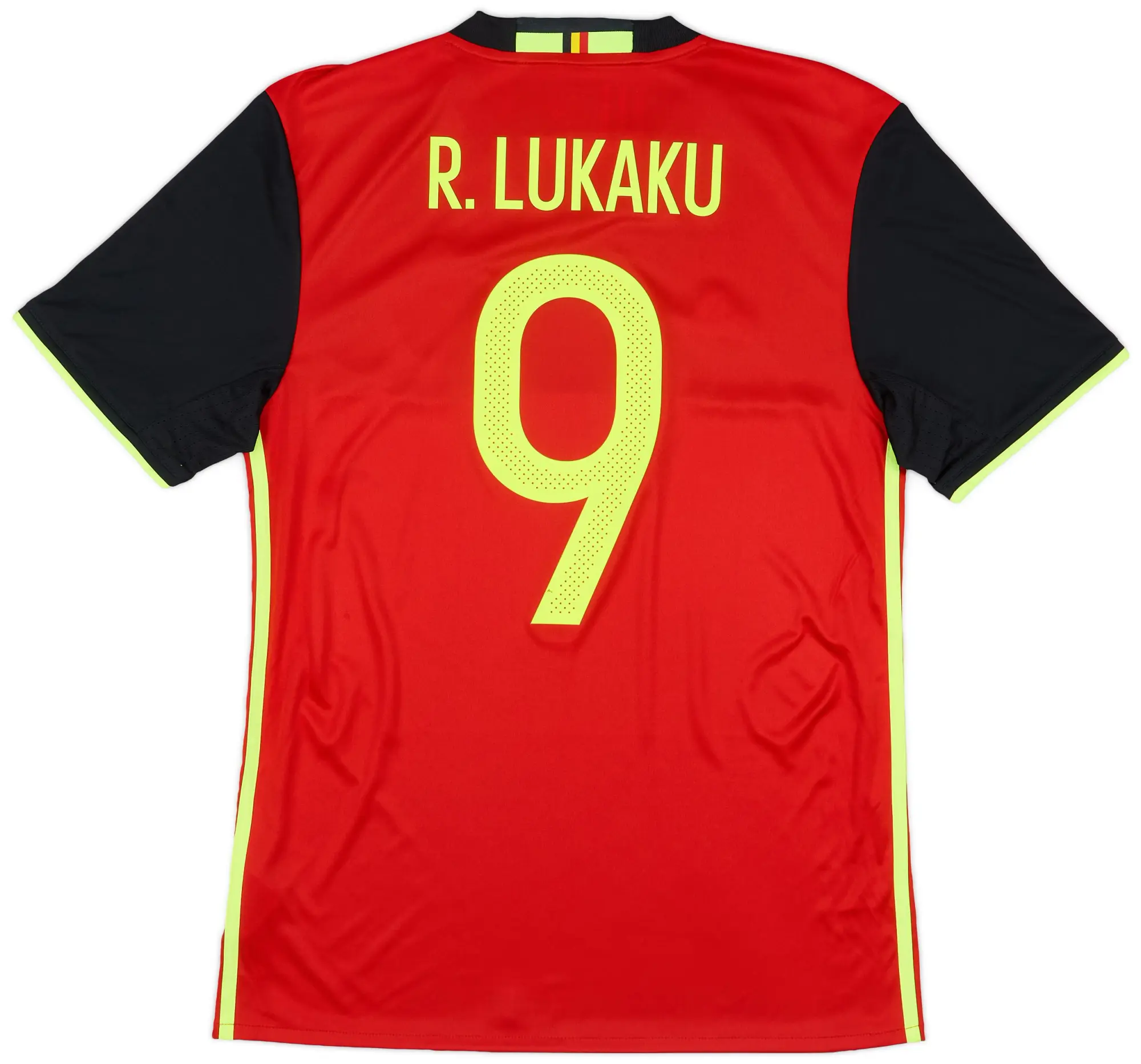 adidas 2016-17 Belgium Home Shirt Lukaku #9 (S)
