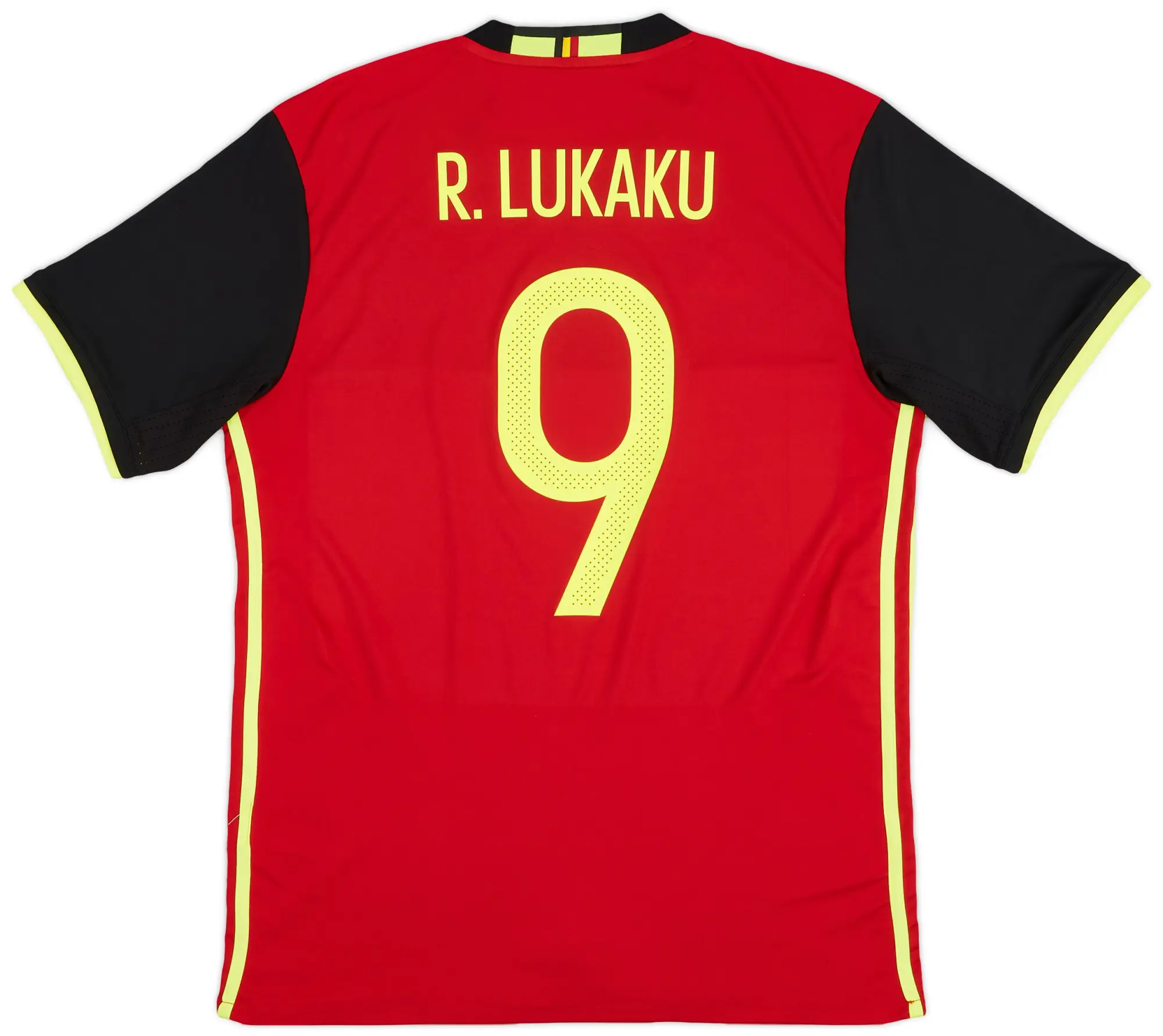 adidas 2016-17 Belgium Home Shirt Lukaku #9 - 8/10 - (L)