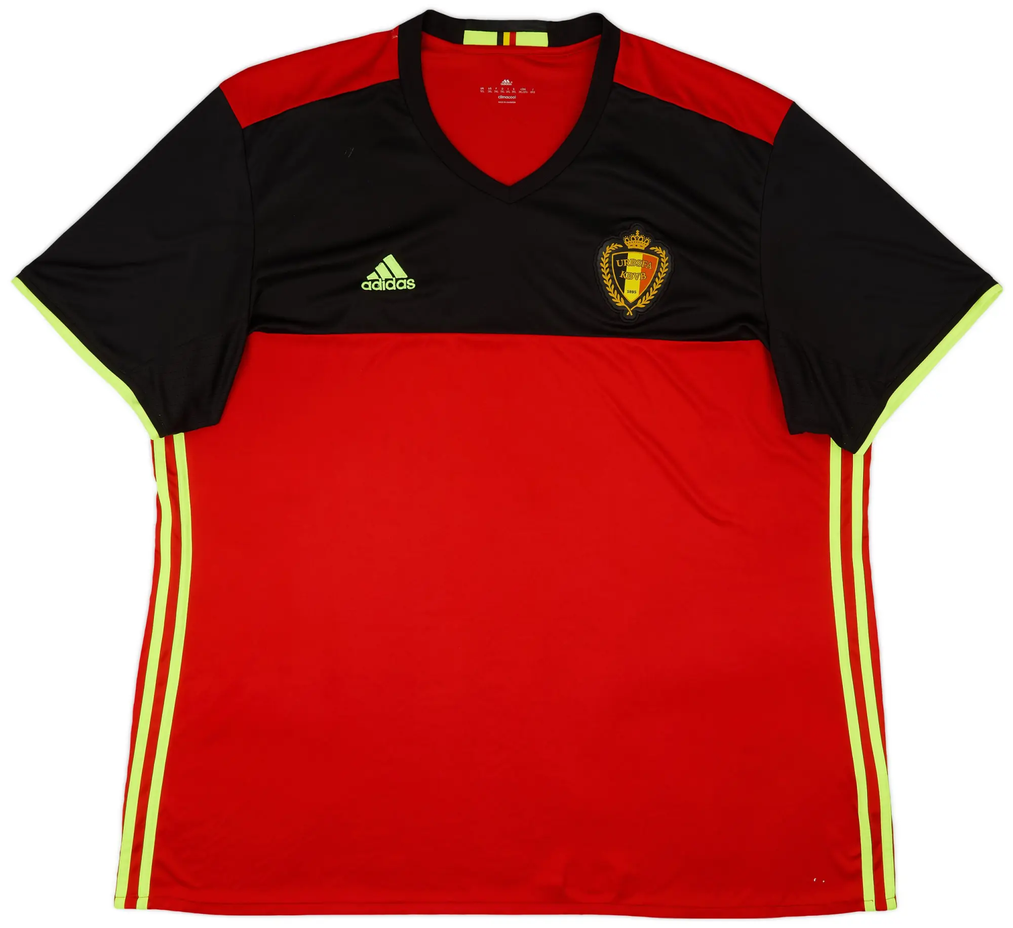 adidas 2016 17 Belgium Home Shirt 9 10 3XL BELH16597848 FOOTY.COM