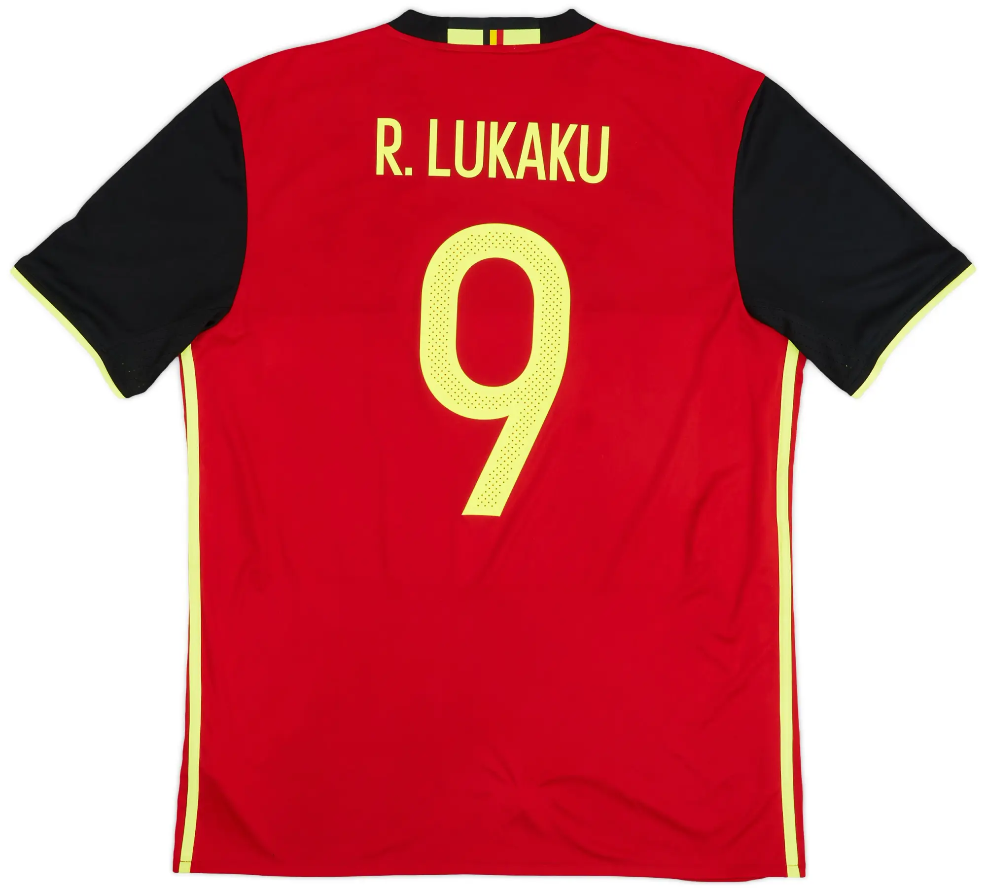 adidas 2016-17 Belgium Home Shirt Lukaku #9 - 8/10 - (L)