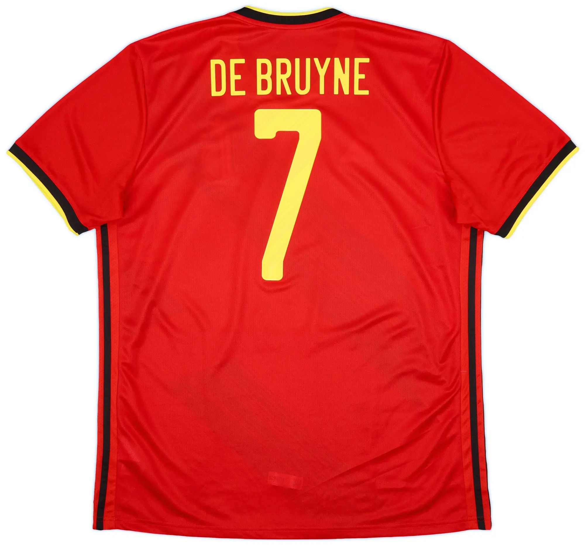 adidas 2020-21 Belgium Home Shirt De Bruyne #7 - 10/10 - (XL)